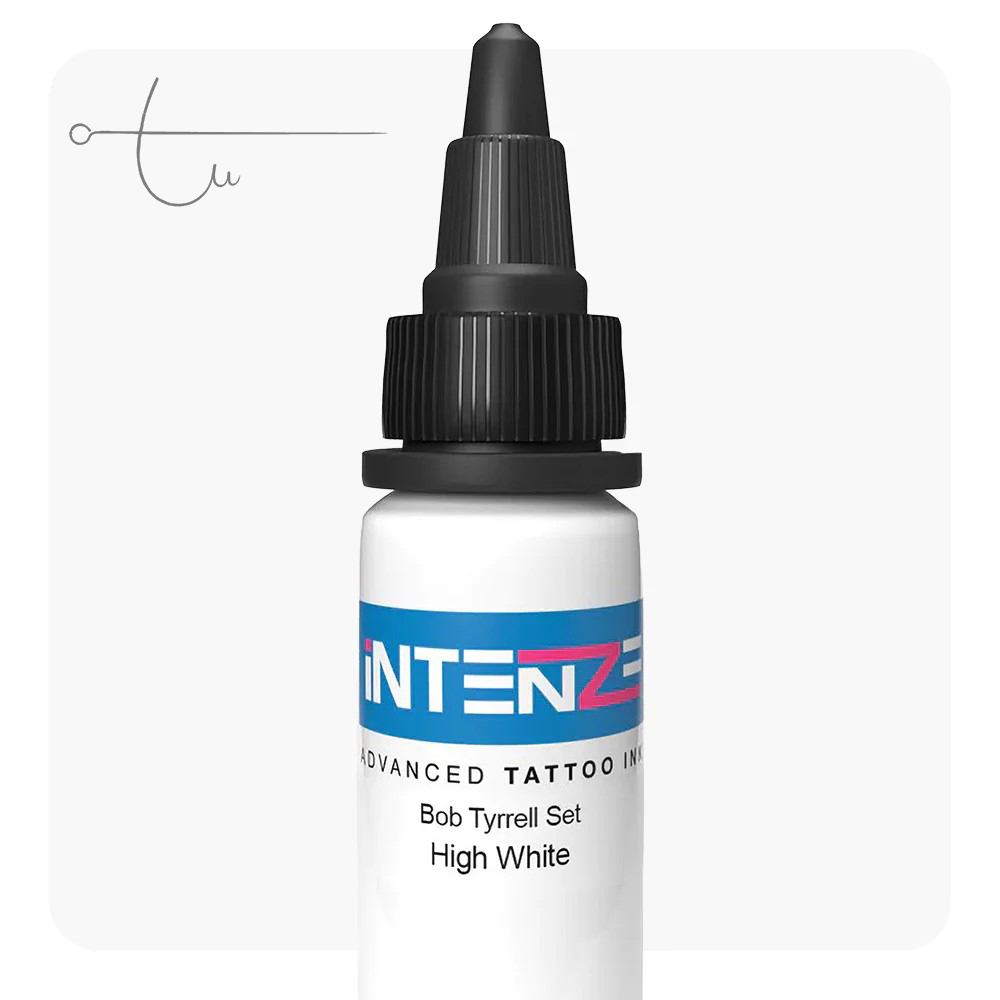 Set 23 màu mực xăm Intenze 1oz – bộ mực màu đa sắc chính hãng Intenze USA, đủ dải vàng, cam, đỏ, tím, xanh, trắng