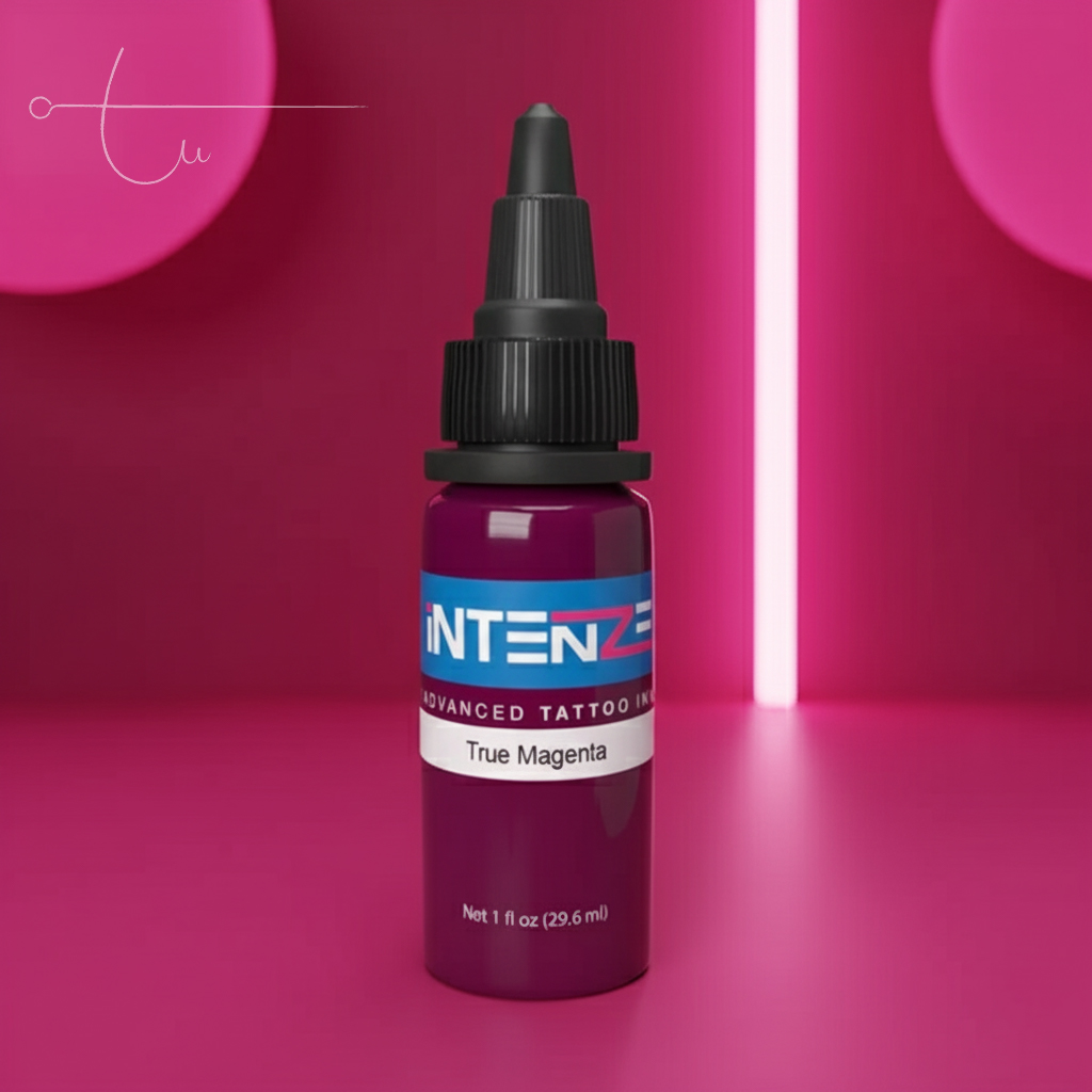 Mực Xăm Intenze True Magenta Tattoo Ink 1oz – Sắc Magenta Trung Gian Đỏ–Tím