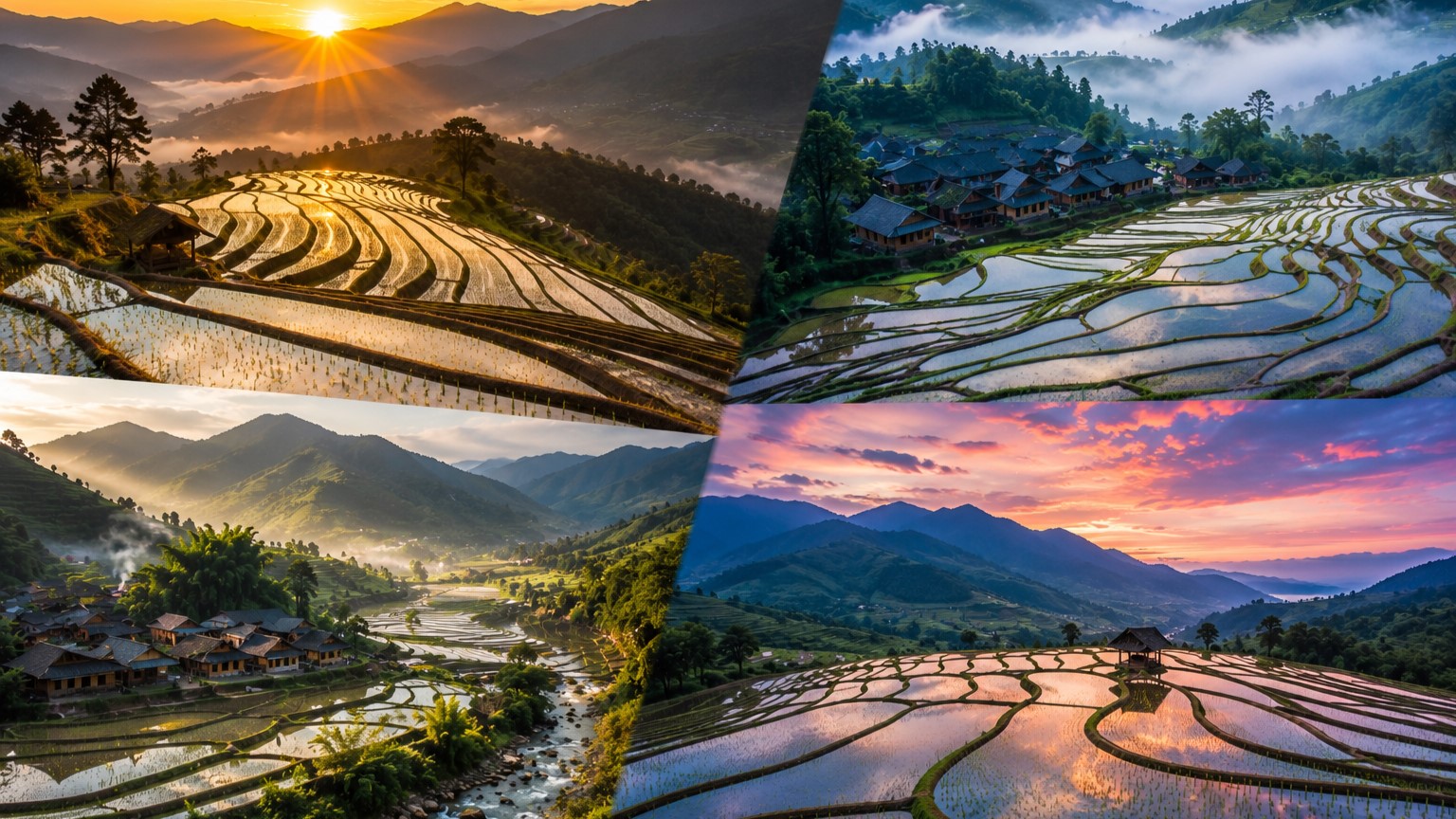 Top 4 điểm đến ngắm mùa nước đổ đẹp nhất miền Bắc
