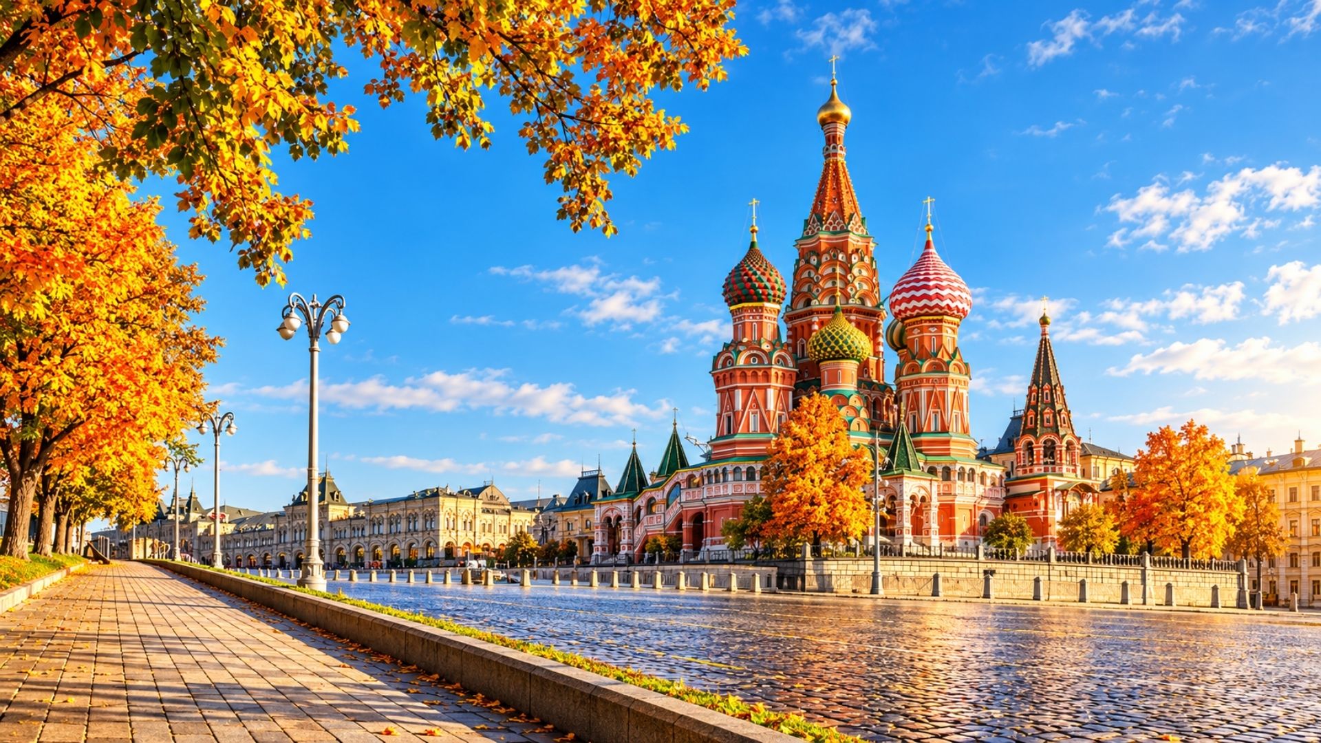 Moscow mùa thu – từ Quảng trường Đỏ đến những đại lộ vàng lá