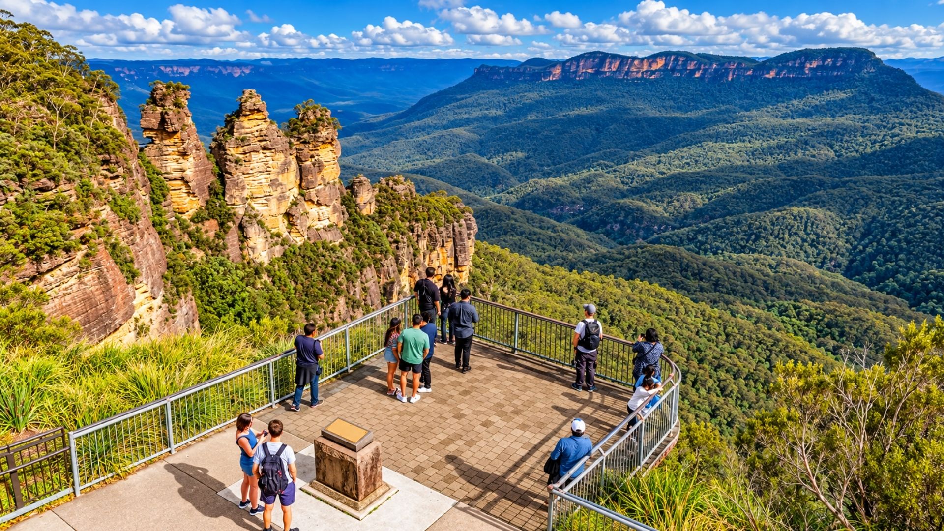 Blue Mountains - miền núi xanh phía sau Sydney và câu chuyện của Three Sisters