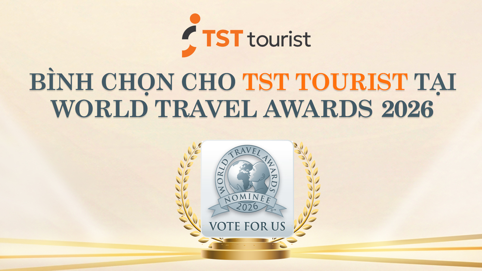 Bình chọn cho TSTtourist tại World Travel Award 2026