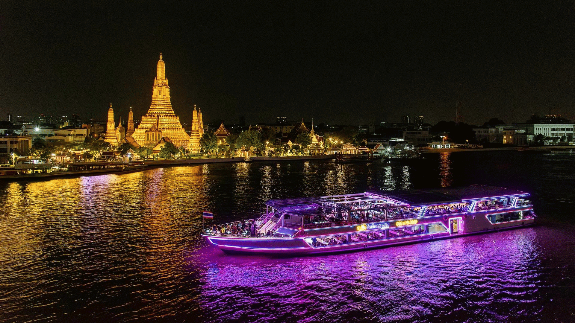 TRẢI NGHIỆM DU THUYỀN CHAO PHRAYA WHITE ORCHID – NGẮM BANGKOK VỀ ĐÊM