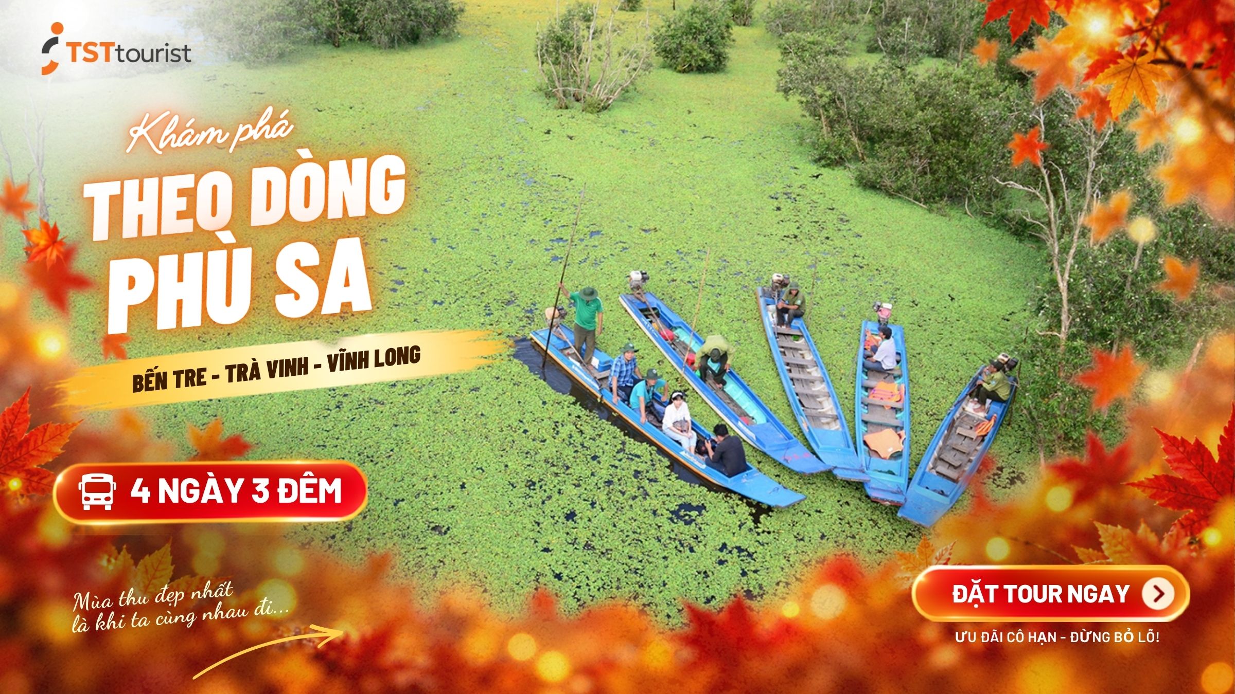 THEO DÒNG PHÙ SA: BẾN TRE - TRÀ VINH - VĨNH LONG