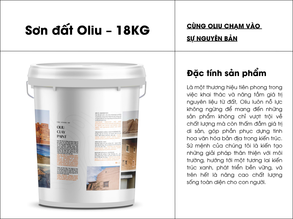 Sơn đất Oliu - 18KG