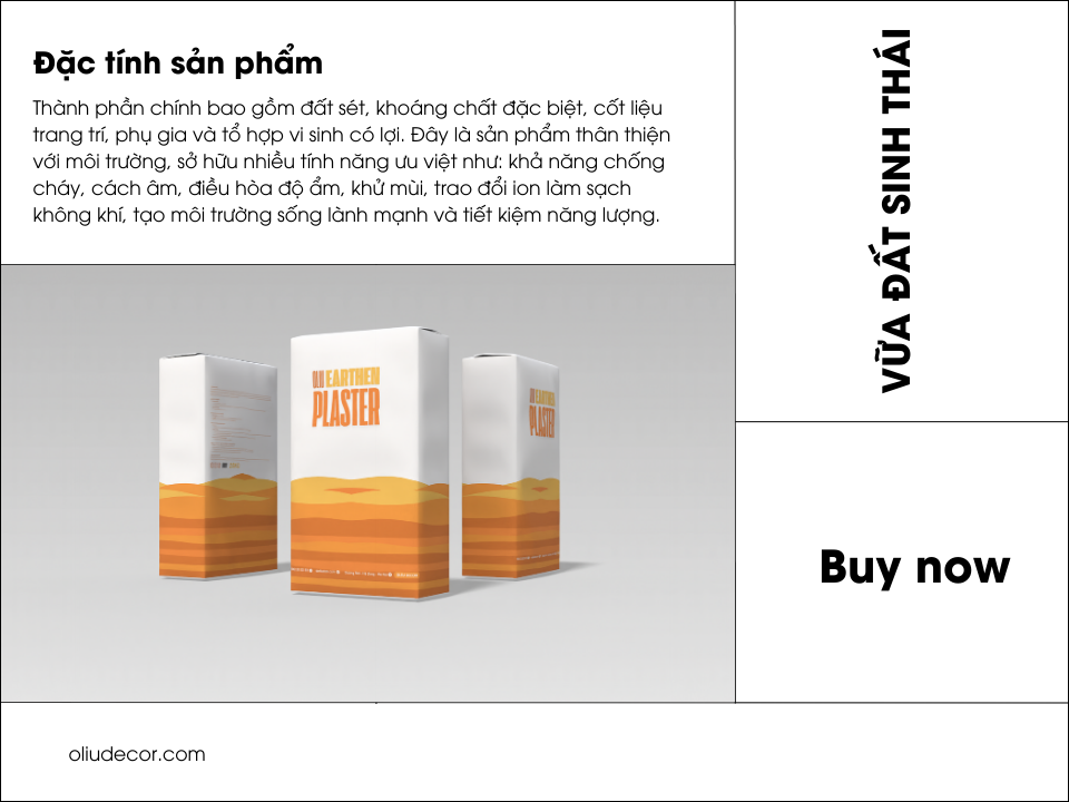 Vữa đất sinh thái Oliu