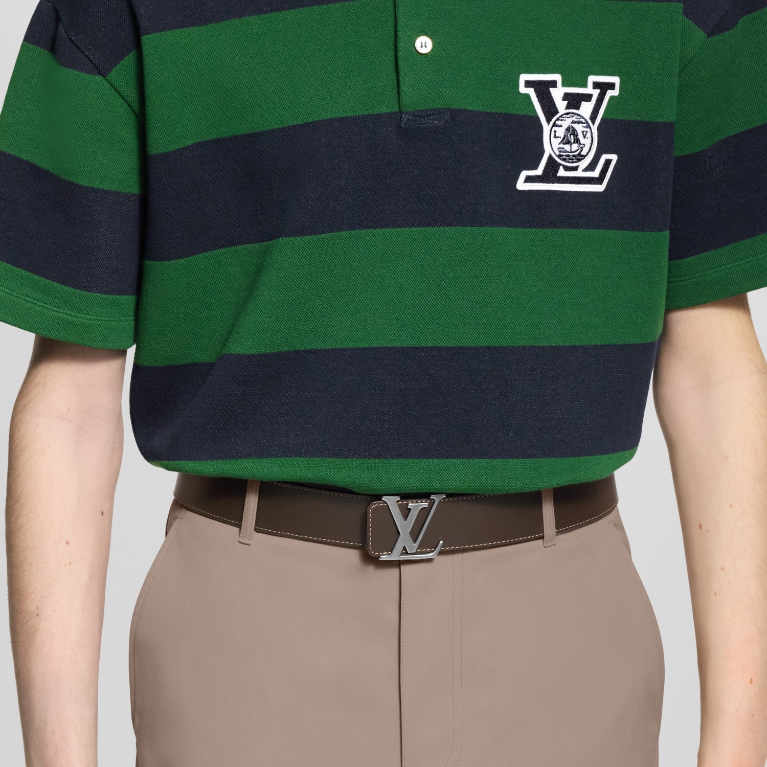 LV Initiales College Monogram Heritage 40mm Reversible Belt
