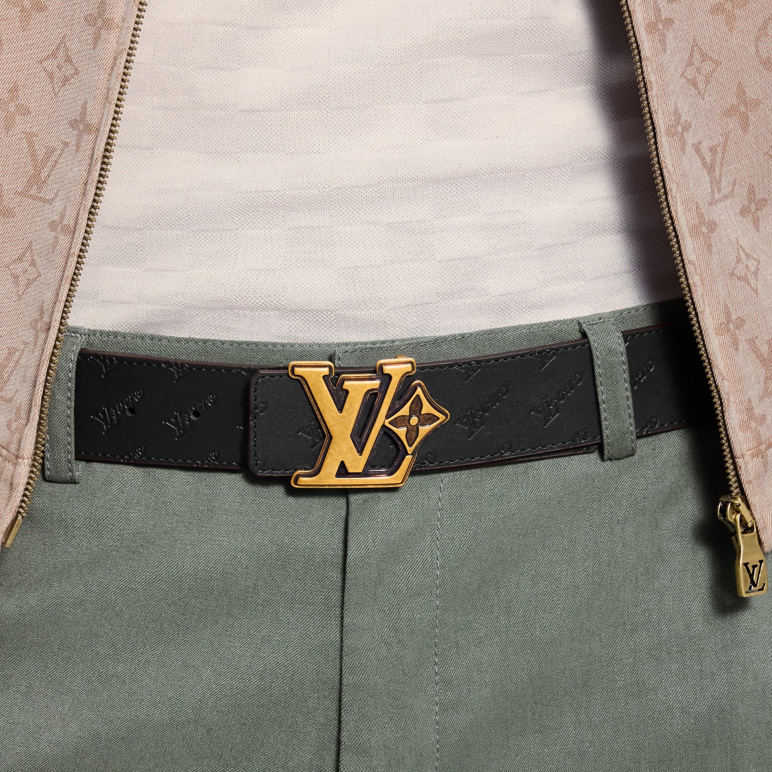 LV Flower Reversible Belt 40mm