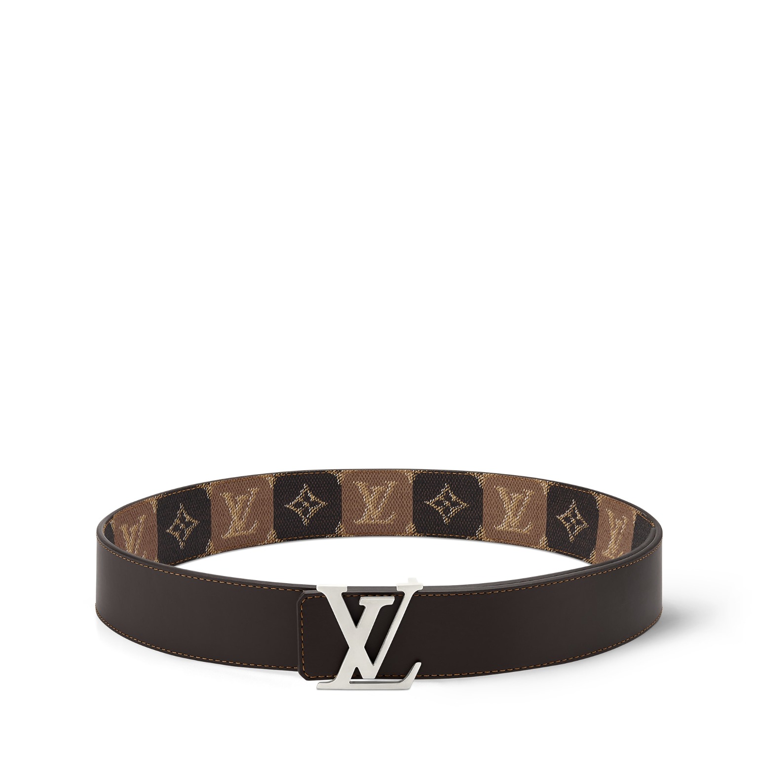 LV Initiales College Monogram Heritage 40mm Reversible Belt