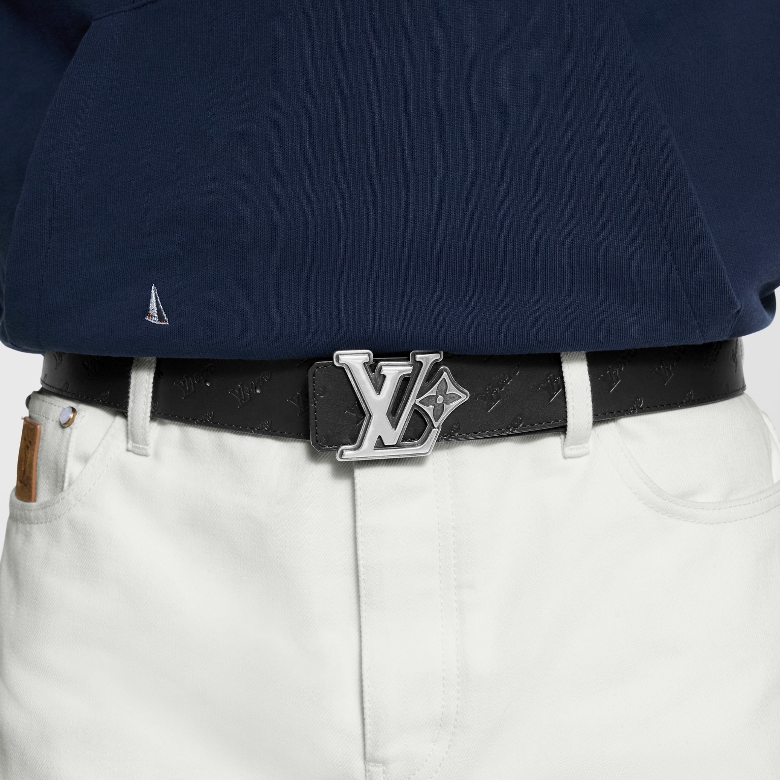 LV Flower Reversible Belt 40mm