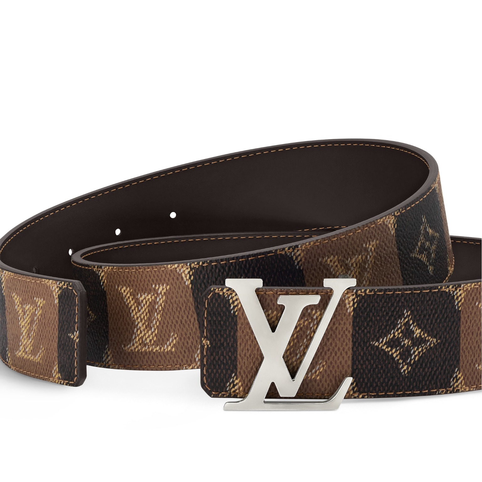 LV Initiales College Monogram Heritage 40mm Reversible Belt