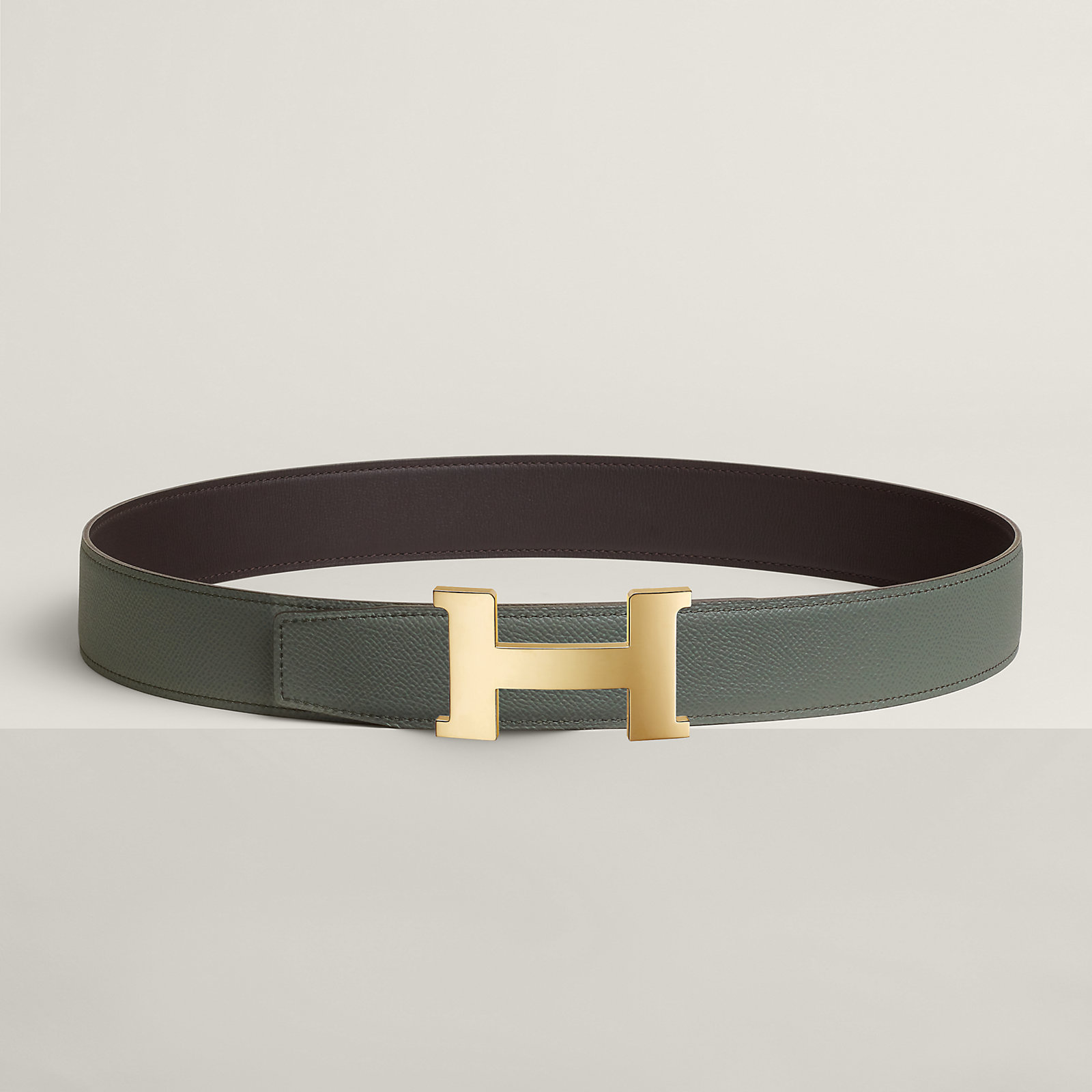 Constance belt buckle & Reversible leather strap 38 mm
