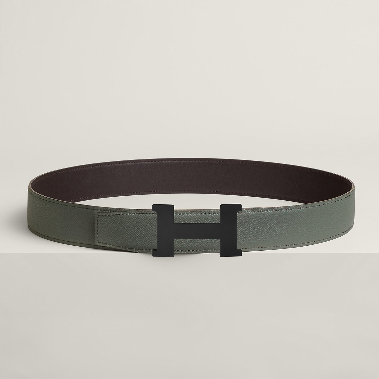 Constance belt buckle & Reversible leather strap 38 mm