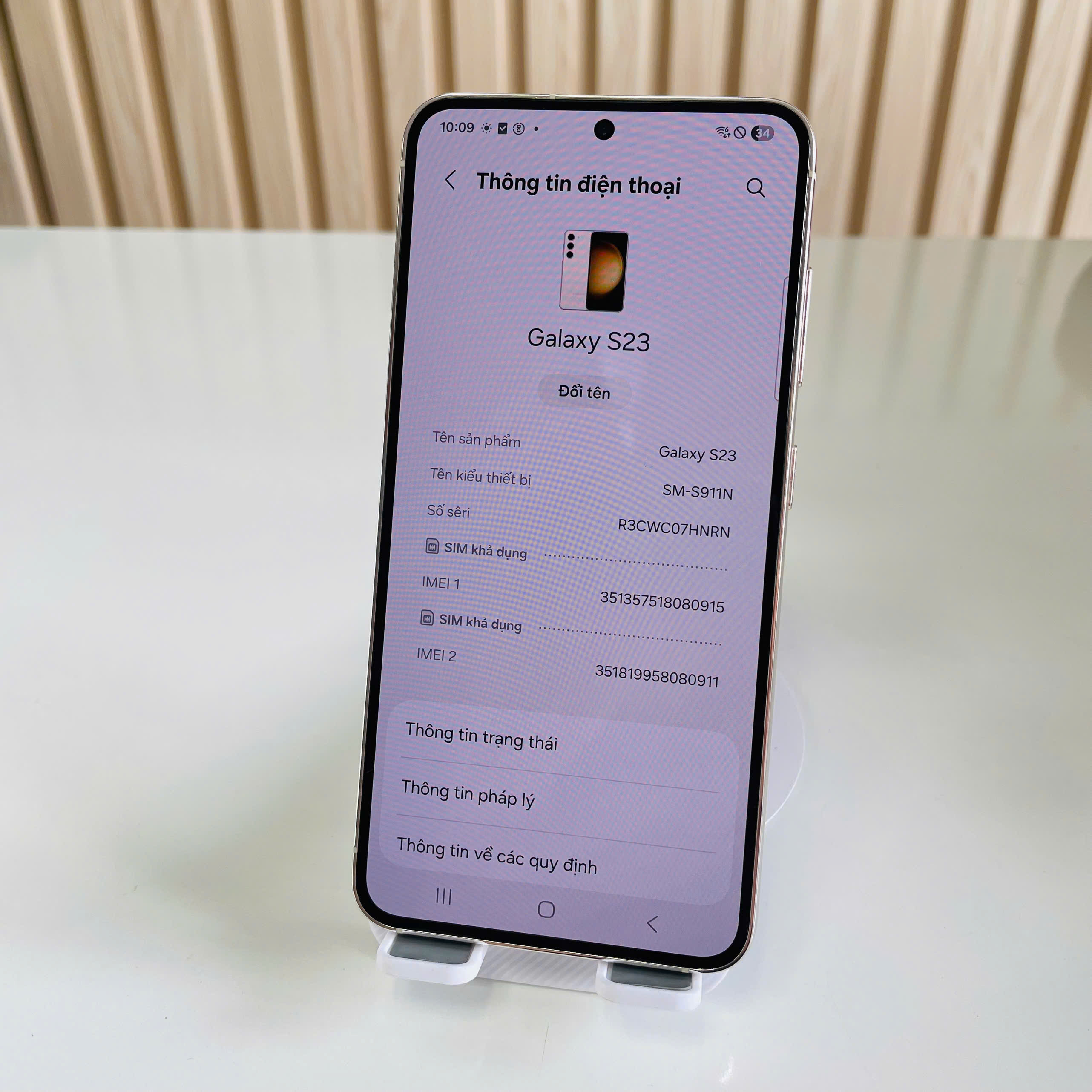 Samsung S23 Hàn 5G 8/256GB Trắng Đẹp 98% Kèm Sạc 30W Hỗ Trợ 1 Sim Vật Lý + 1 Esim