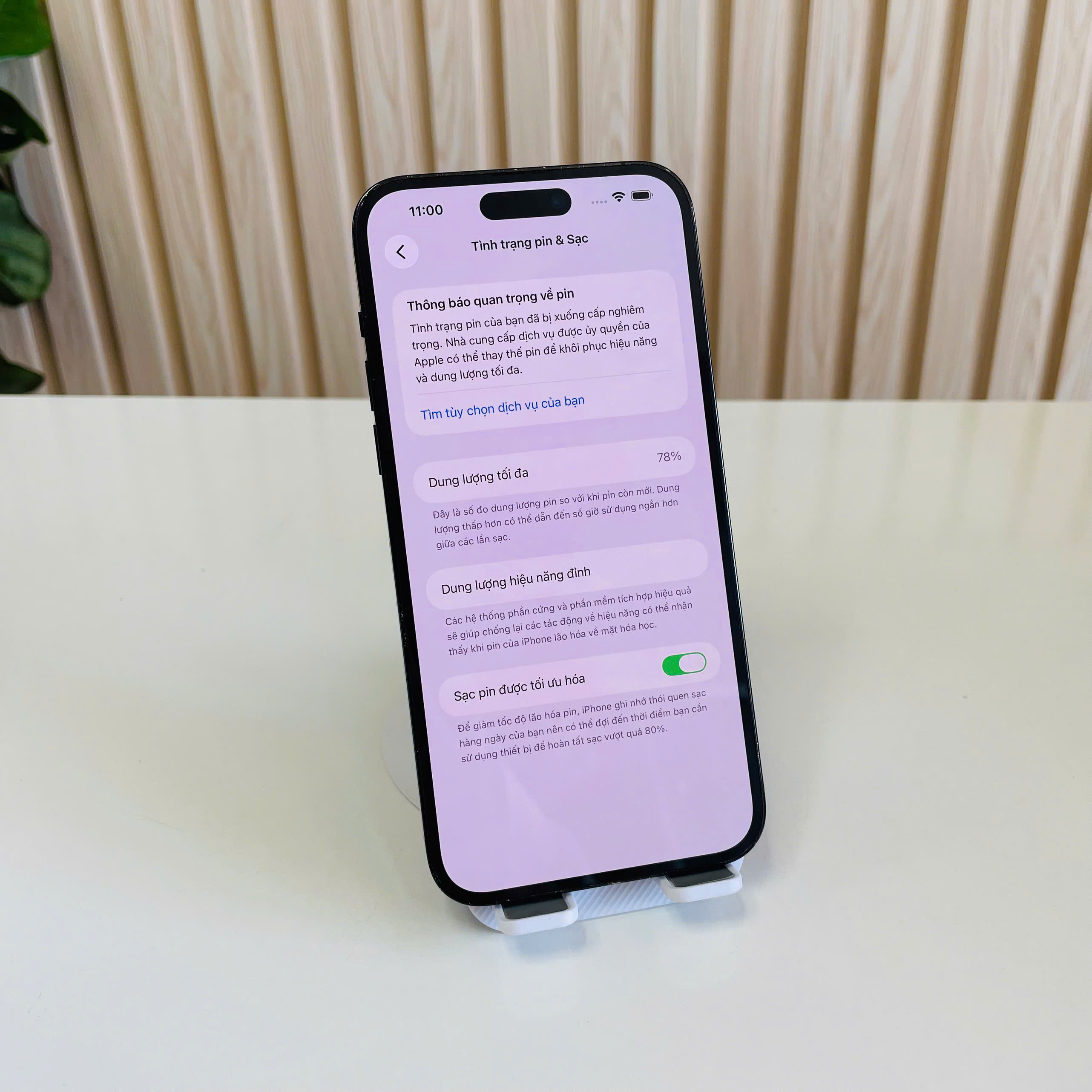 IPhone 14 Pro Max ZPA 128GB Đen Đẹp 98% Pin 78% - Đã Thay Kính Bảo Vệ Camera