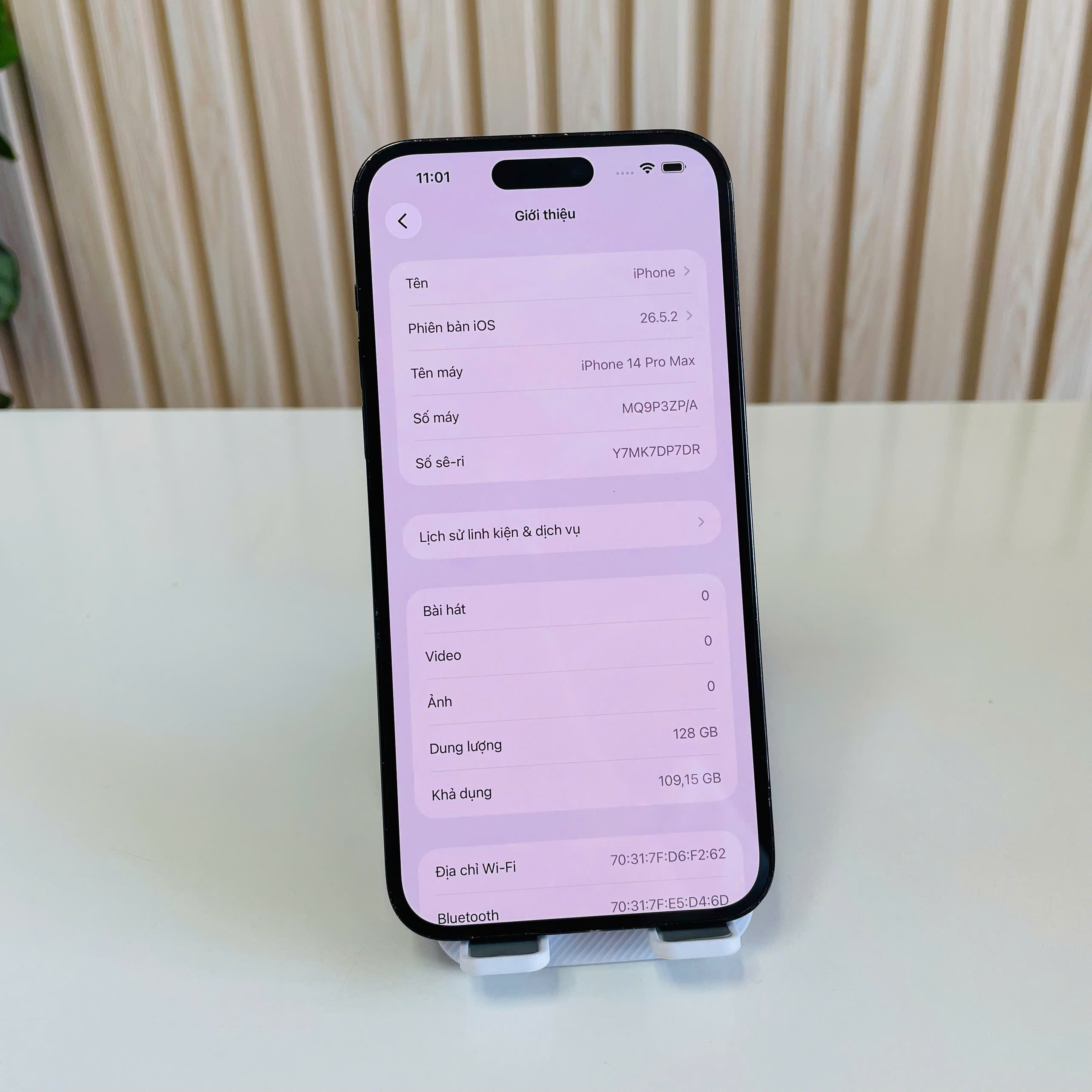 IPhone 14 Pro Max ZPA 128GB Đen Đẹp 98% Pin 78% - Đã Thay Kính Bảo Vệ Camera