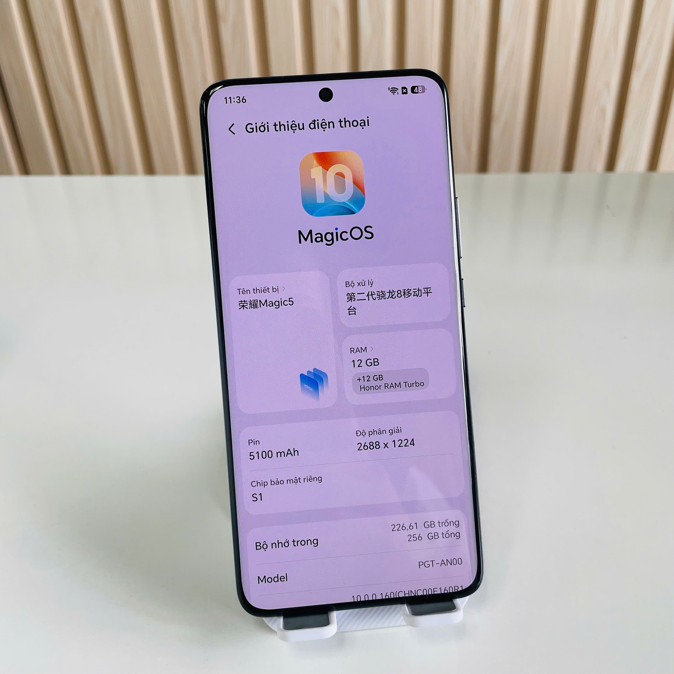 Honor Magic 5 12/256GB Đen Đẹp 98% Pin 93%