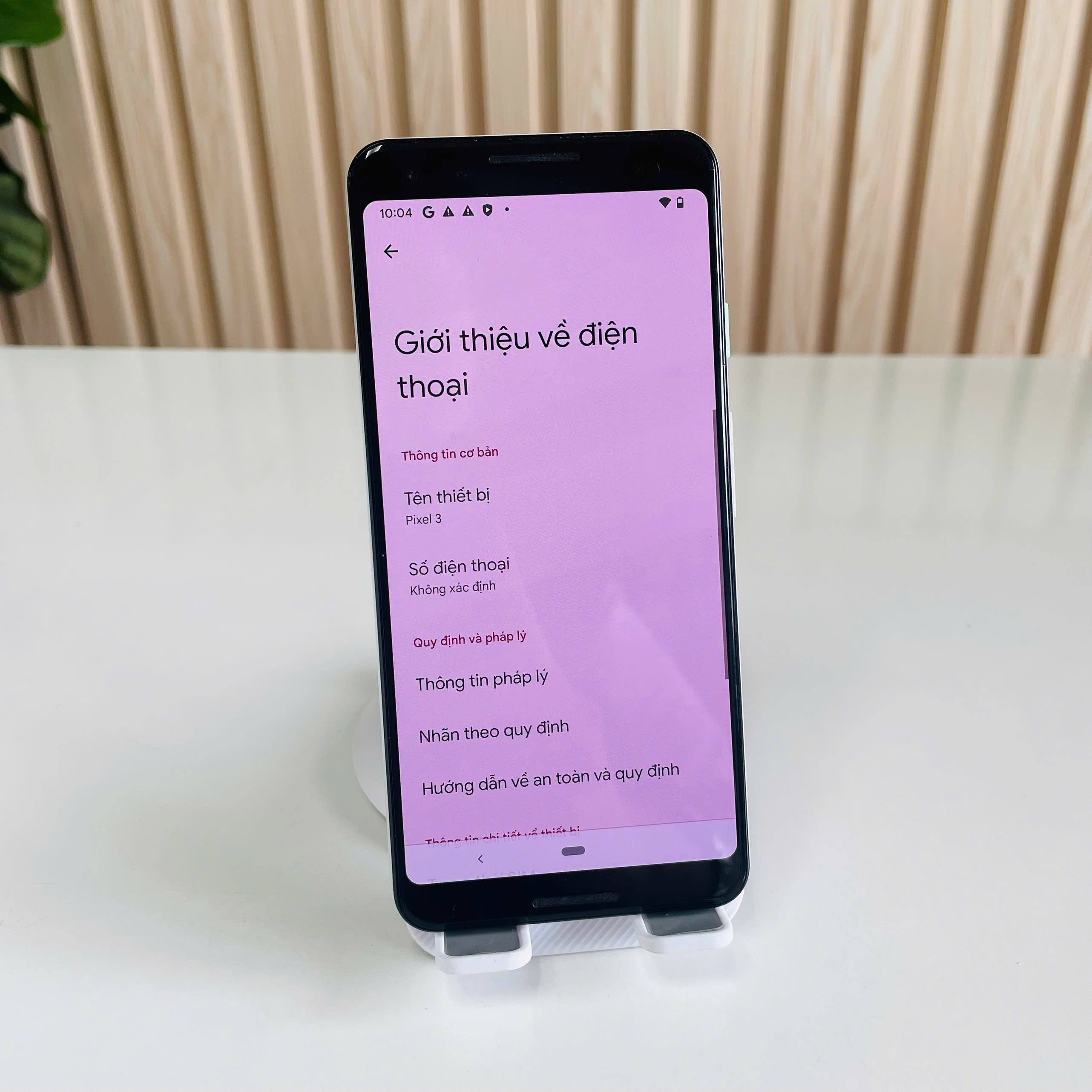 Google Pixel 3 Quốc Tế 4/64GB Trắng Đẹp 98