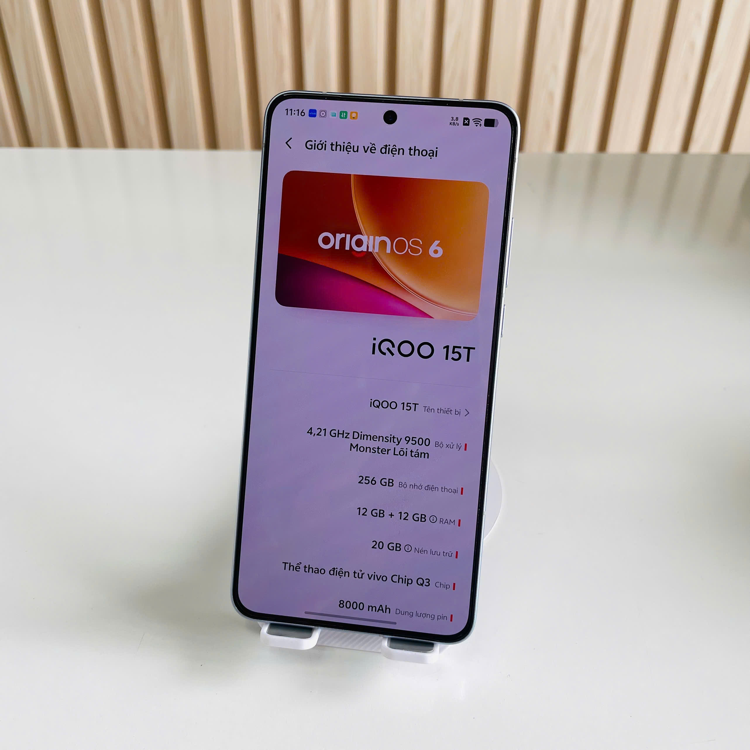 IQOO 15T – 12GB/256GB | Pin 100% Màu Xanh Dương Đẹp 99% Fullbox