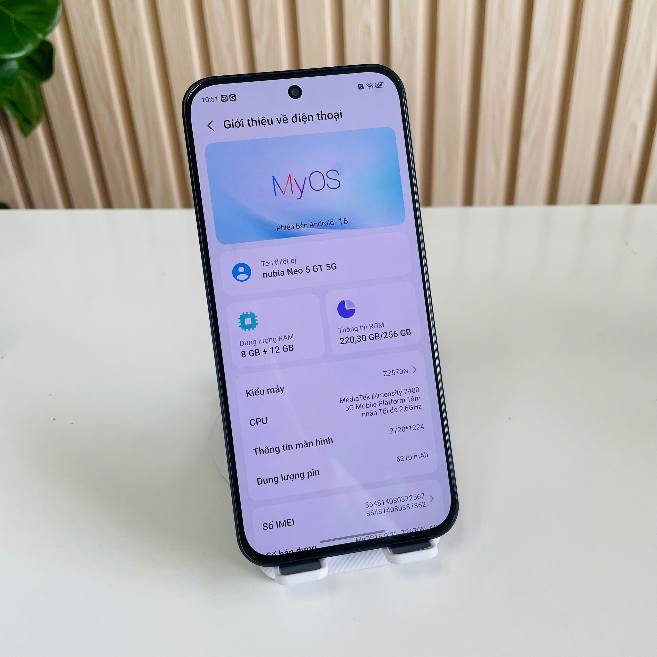Nubia Neo 5 GT 5G Chính Hãng 8/256GB đen Đẹp 98+ Fullbox