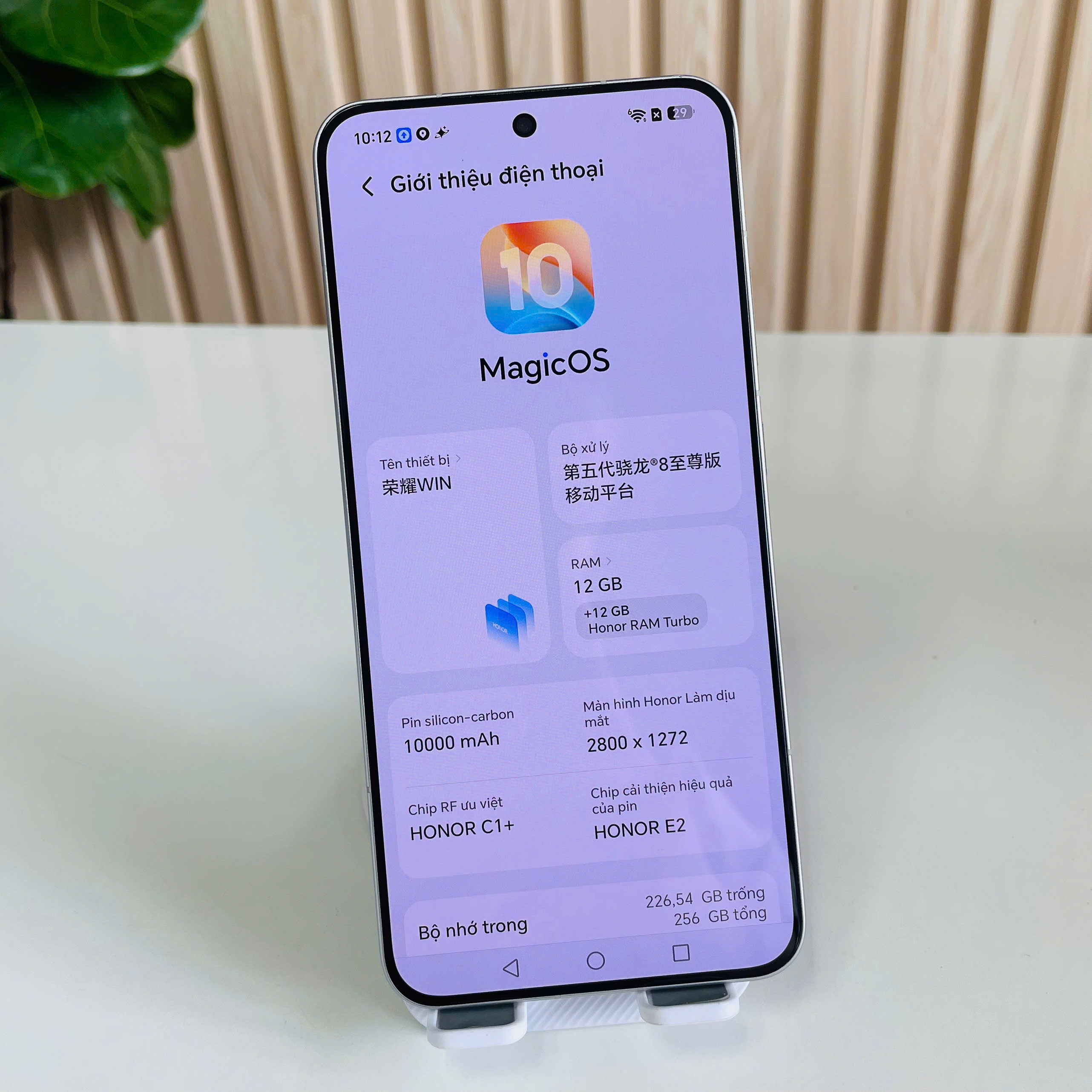 Honor Win 12/256GB trắng Pin 100% Đẹp 99% Kèm Sạc 100w