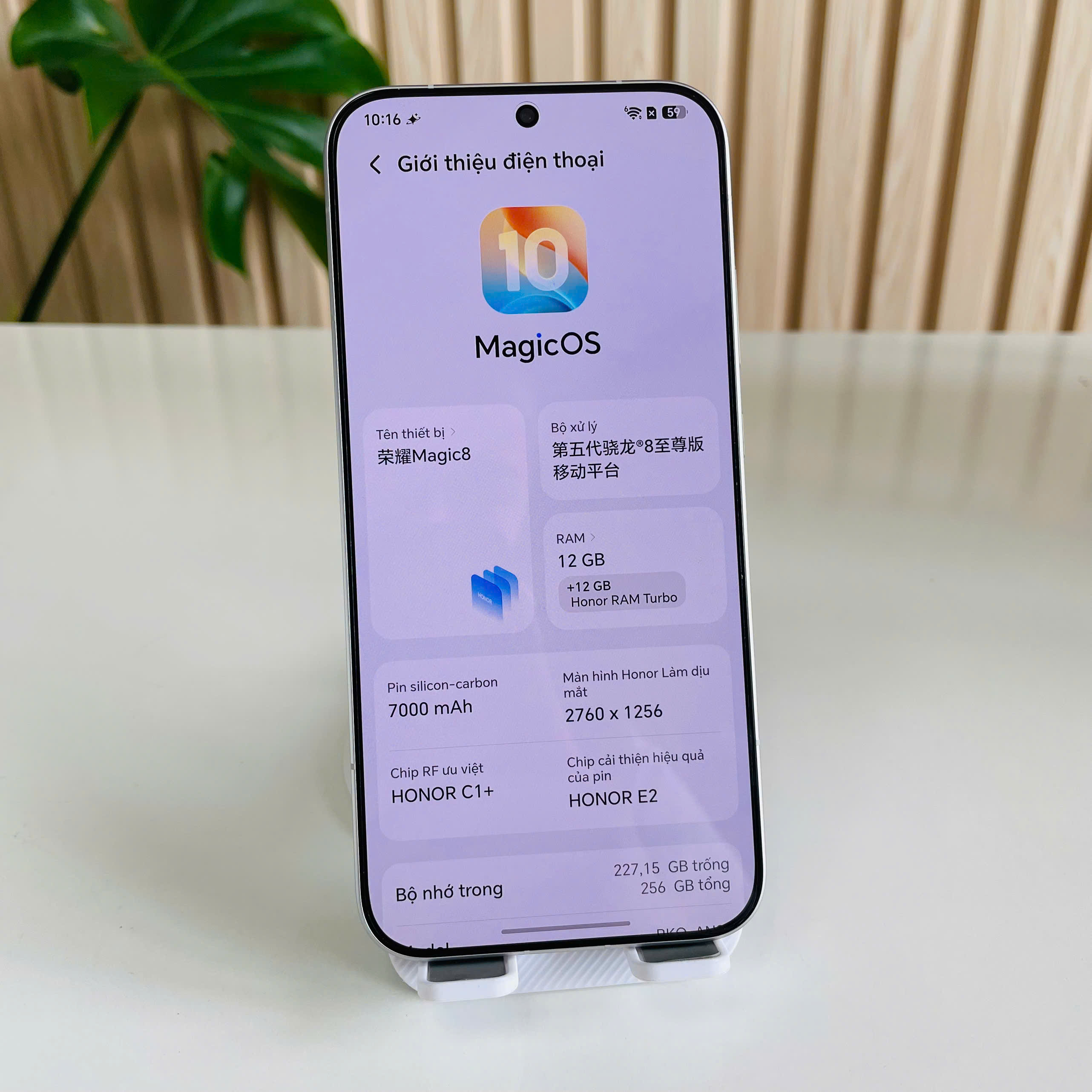 Honor Magic 8 Like New 12/256GB Trắng Đẹp 99% Pin 100% Fullbox