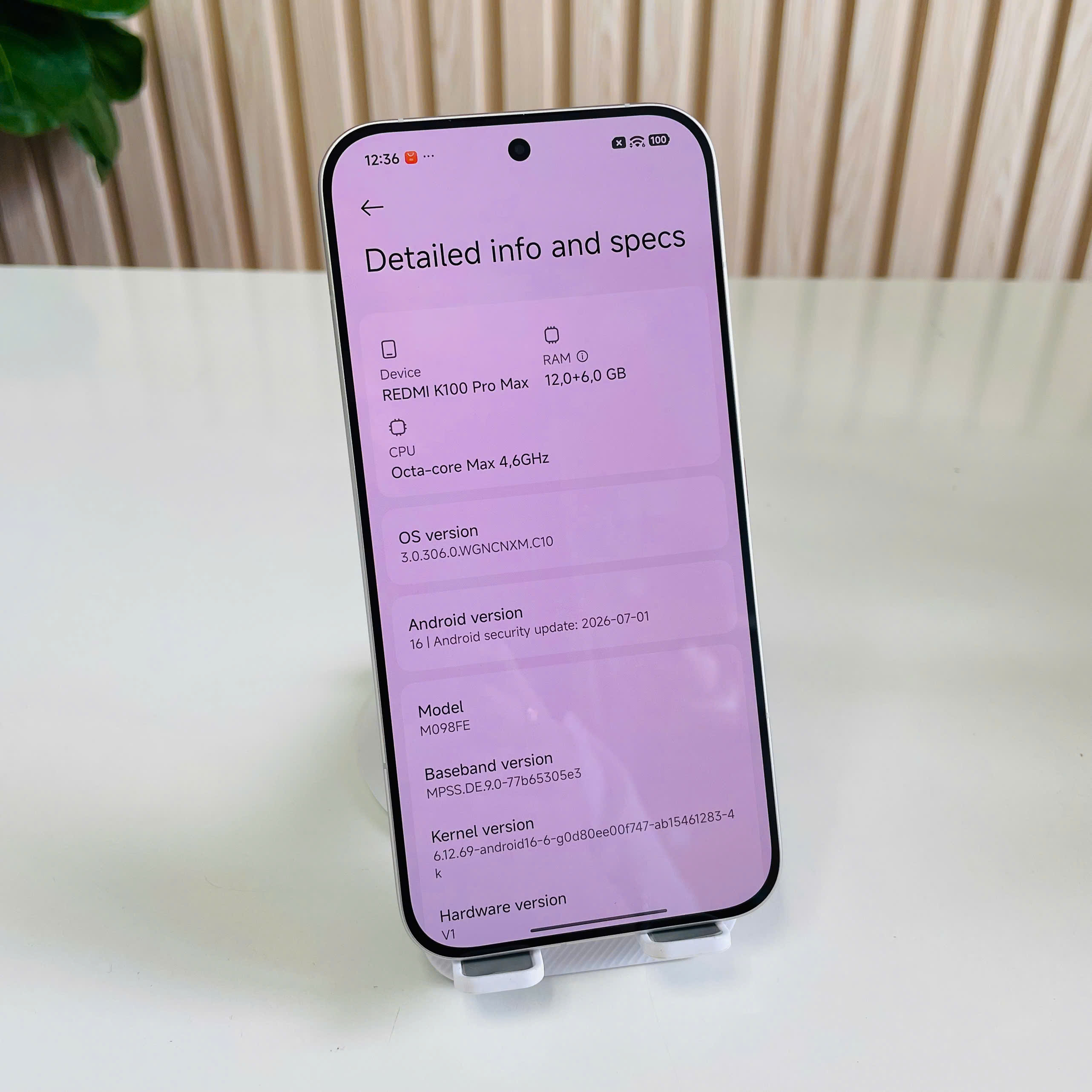 🔥 REDMI K100 PRO MAX – 12/512GB | PIN 100% Đẹp 98+ Fullbox Màu Trắng