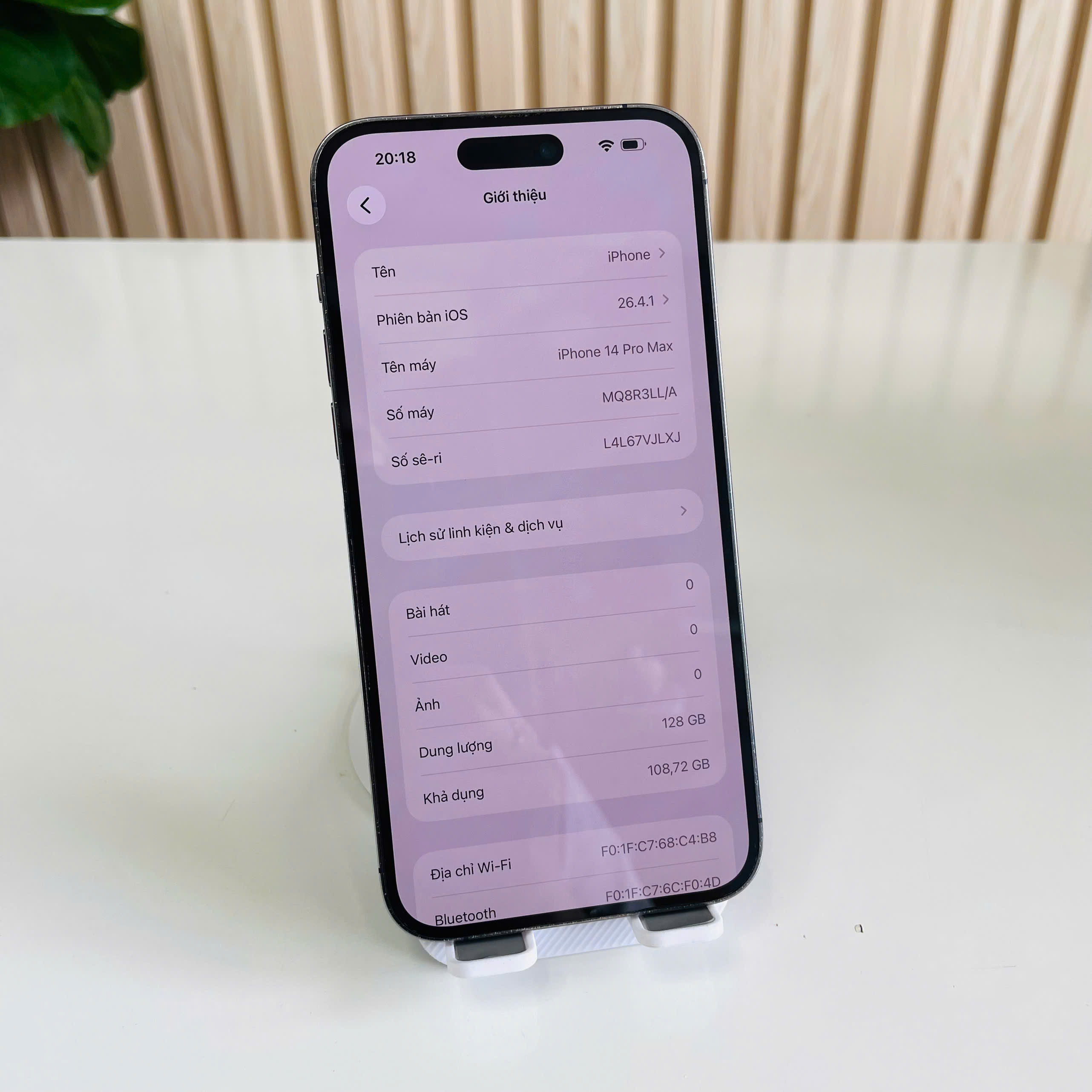 IPhone 14 Pro Max Mỹ 128GB Tím Đẹp 97 Pin 83 Màn Thay Zin, Cam Thay Chính Hãng