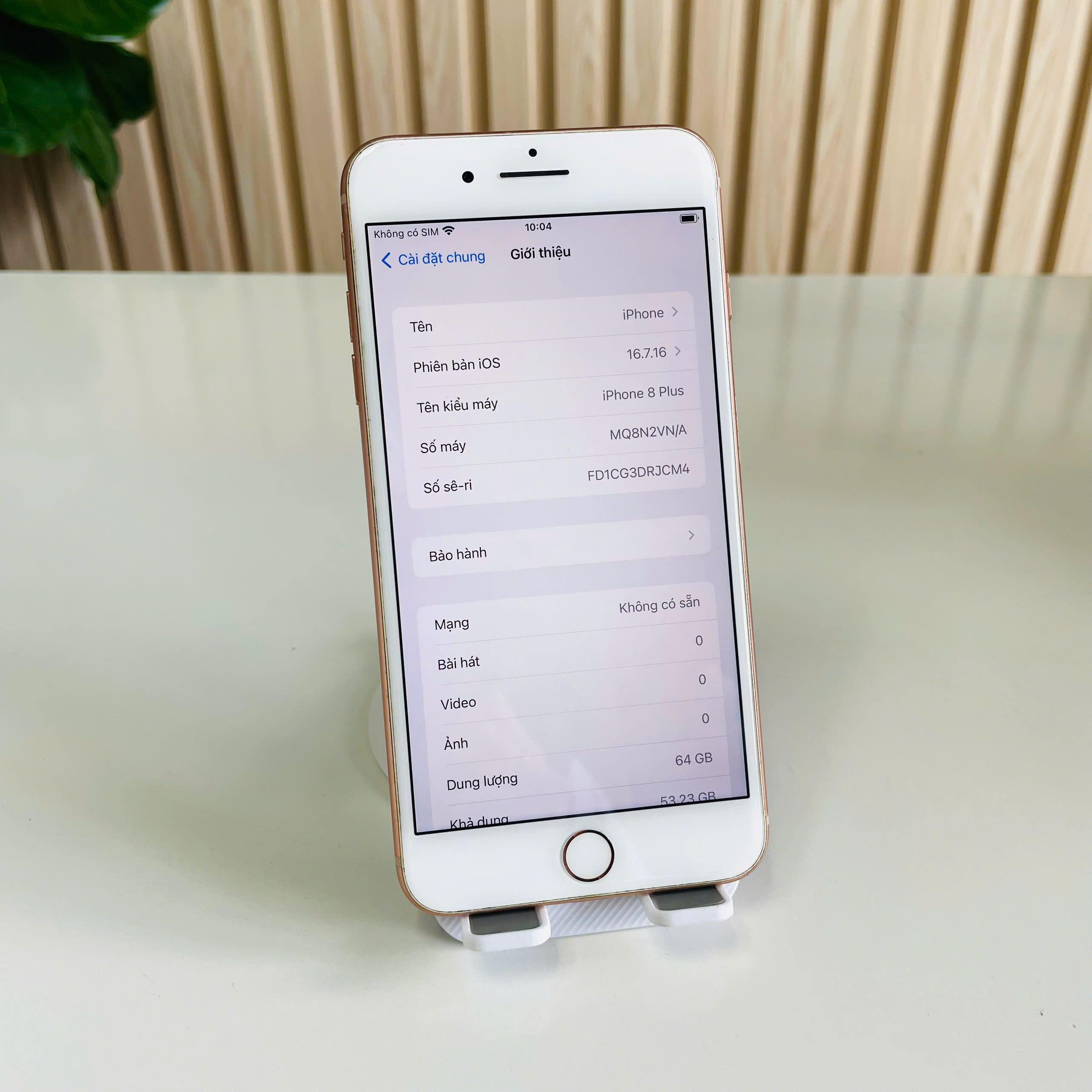 IPhone 8 Plus Việt Nam 64GB Vàng Đẹp 98 Pin 93 PT