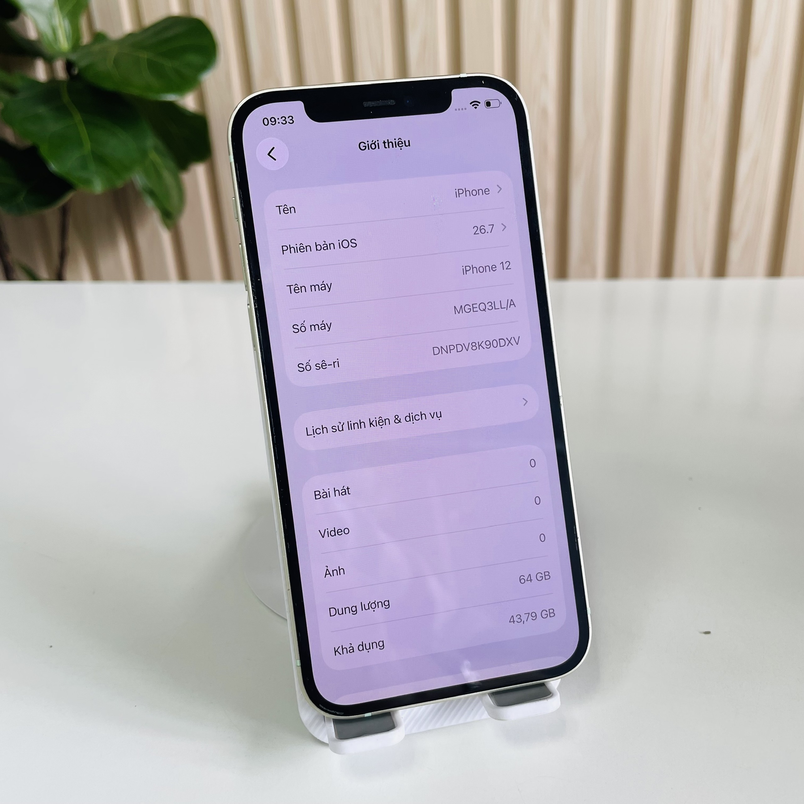 Iphone 12 Mỹ 64GB Xanh Pin 100 Đẹp 98% Lưng Thay, đánh kính
