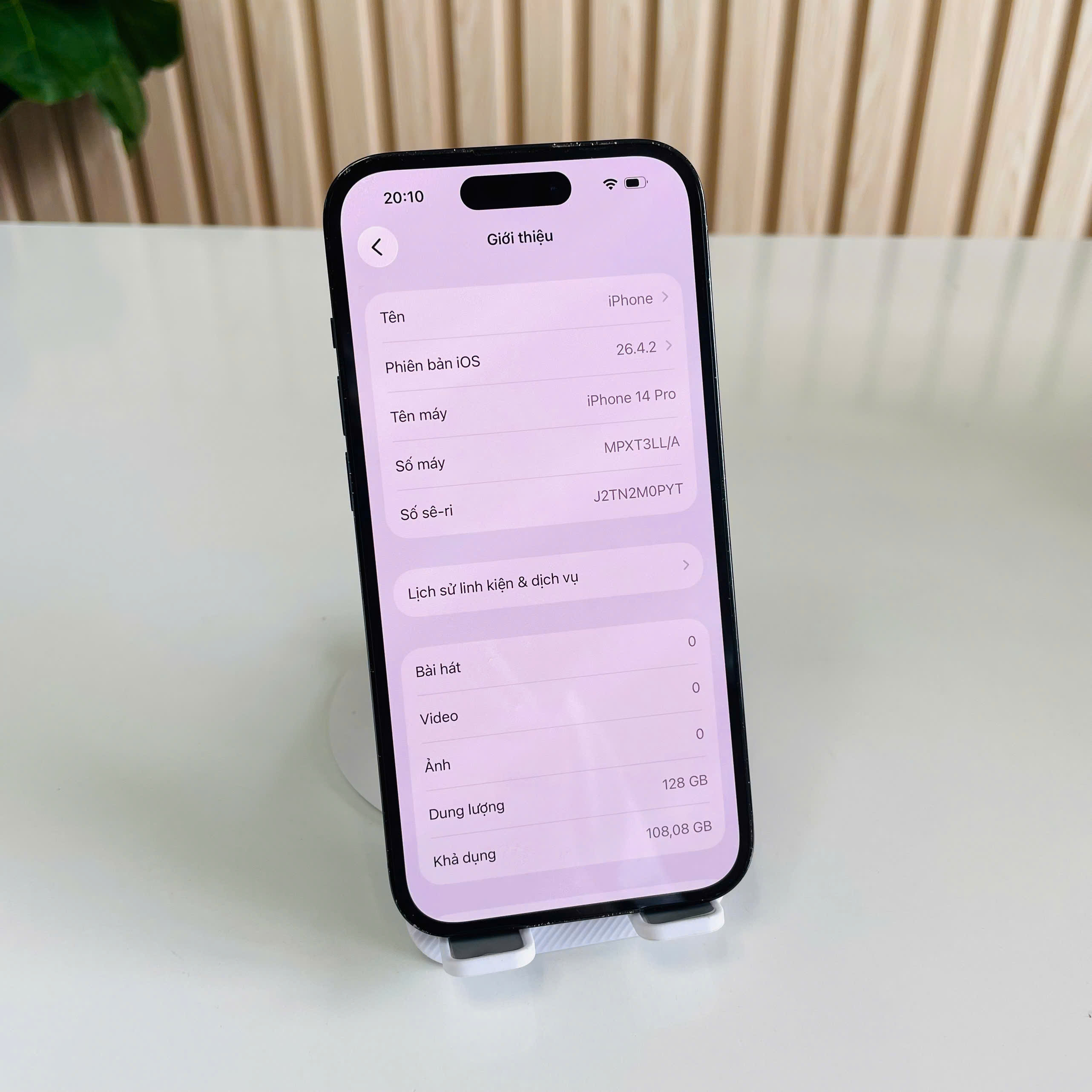 Iphone 14 Pro Mỹ 128GB Đen Pin 100% PT Đẹp 98% màn đánh kính