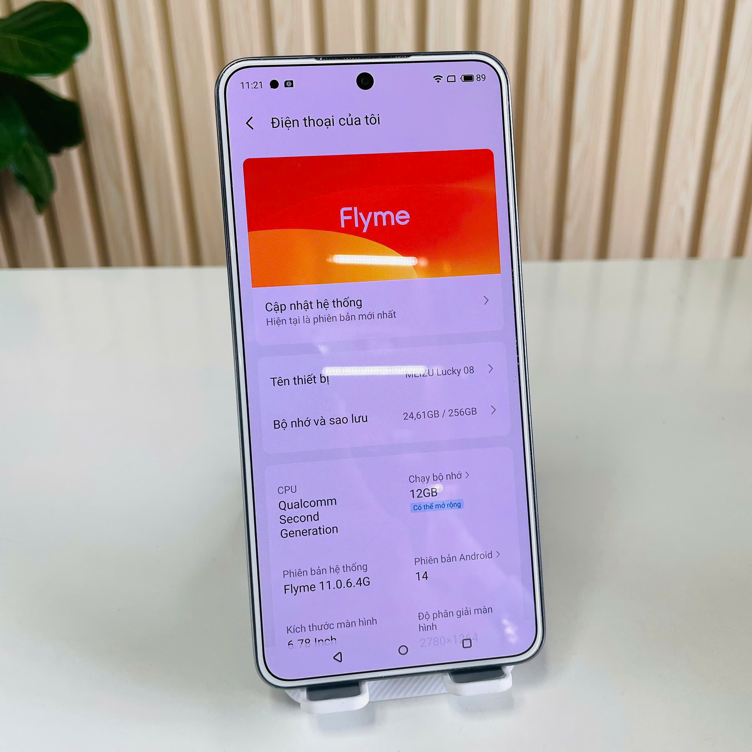 Meizu Lucky 08 Quốc Tế 12/256GB Trắng Đẹp 98% Fullbox