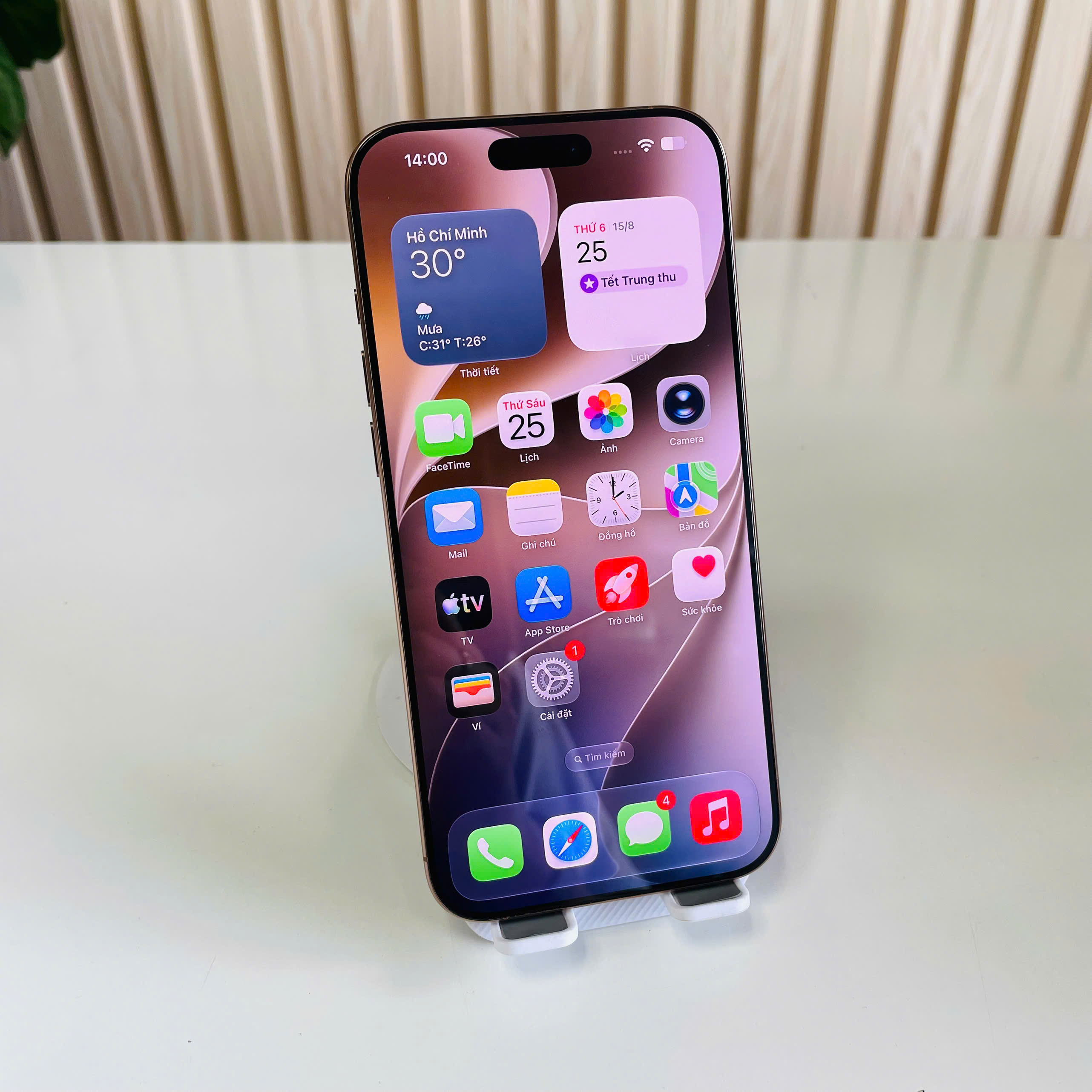Iphone 16 Pro Max Việt Nam 256GB sa mạc Pin 89% Đẹp 98%
