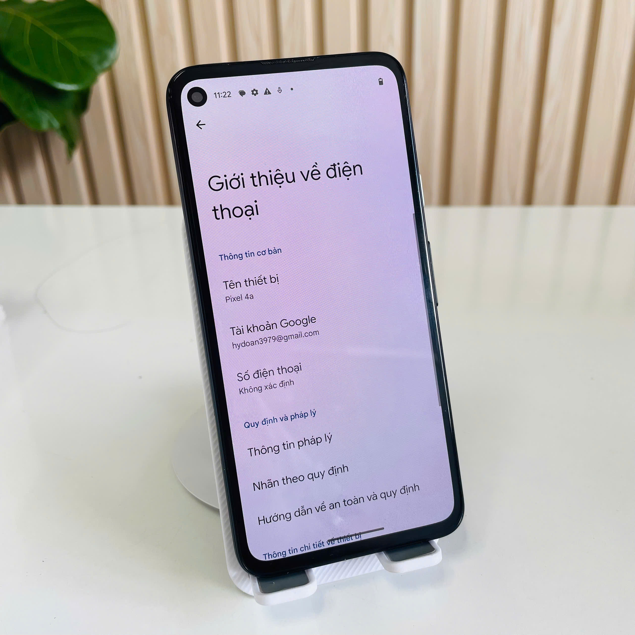 Google Pixel 4a Quốc Tế 6/128GB Đen Đẹp 98%