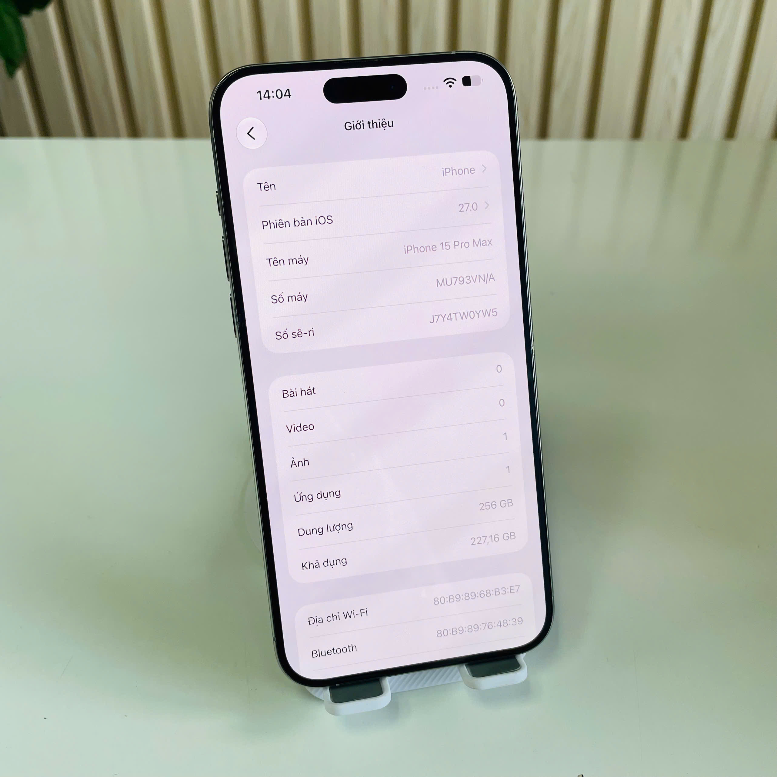 Iphone 15 Pro Max Việt Nam 256GB TiTan Pin 82% Đẹp 98%