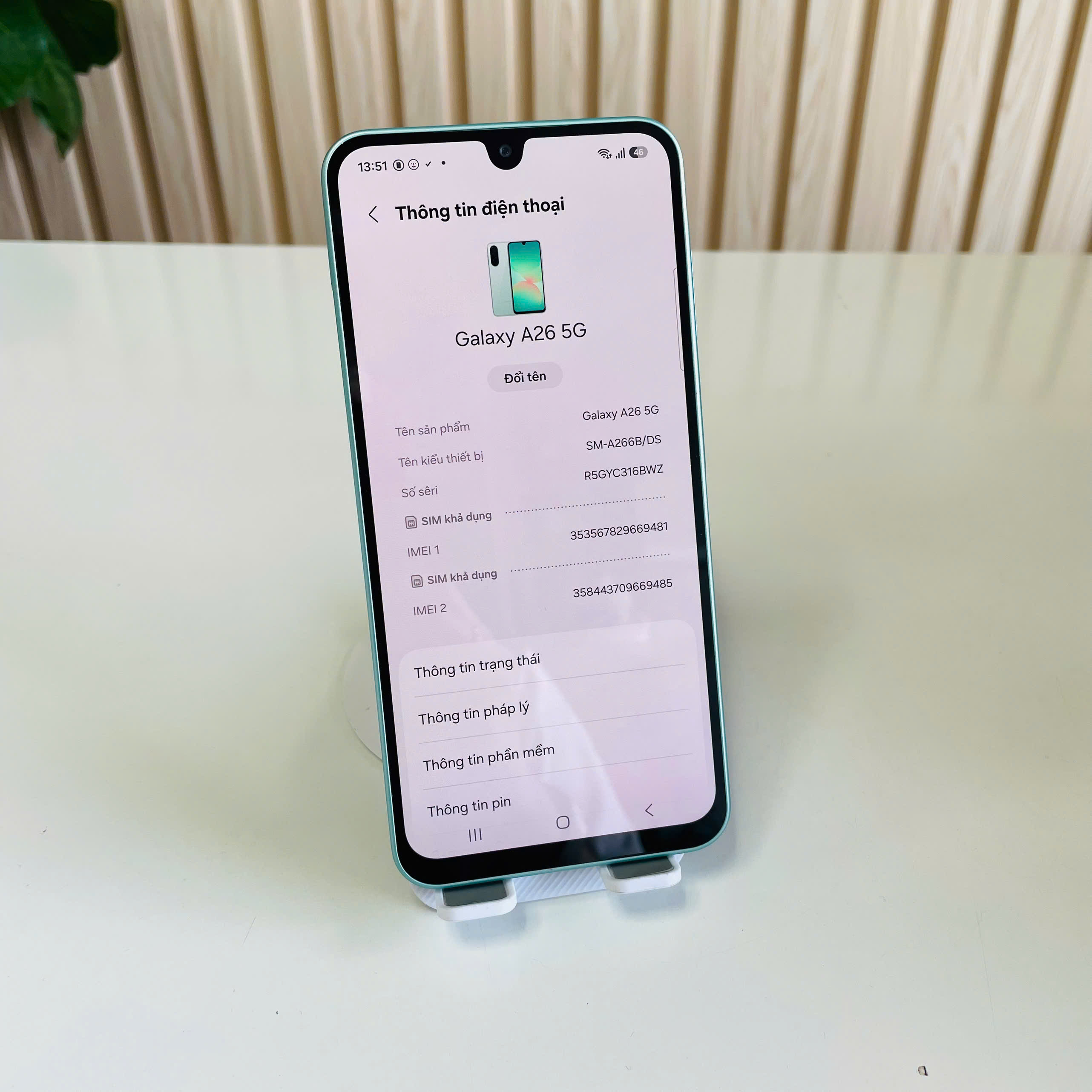 Samsung A26 5G Việt Nam 8/256GB xanh lá Đẹp 99% còn Bảo hành