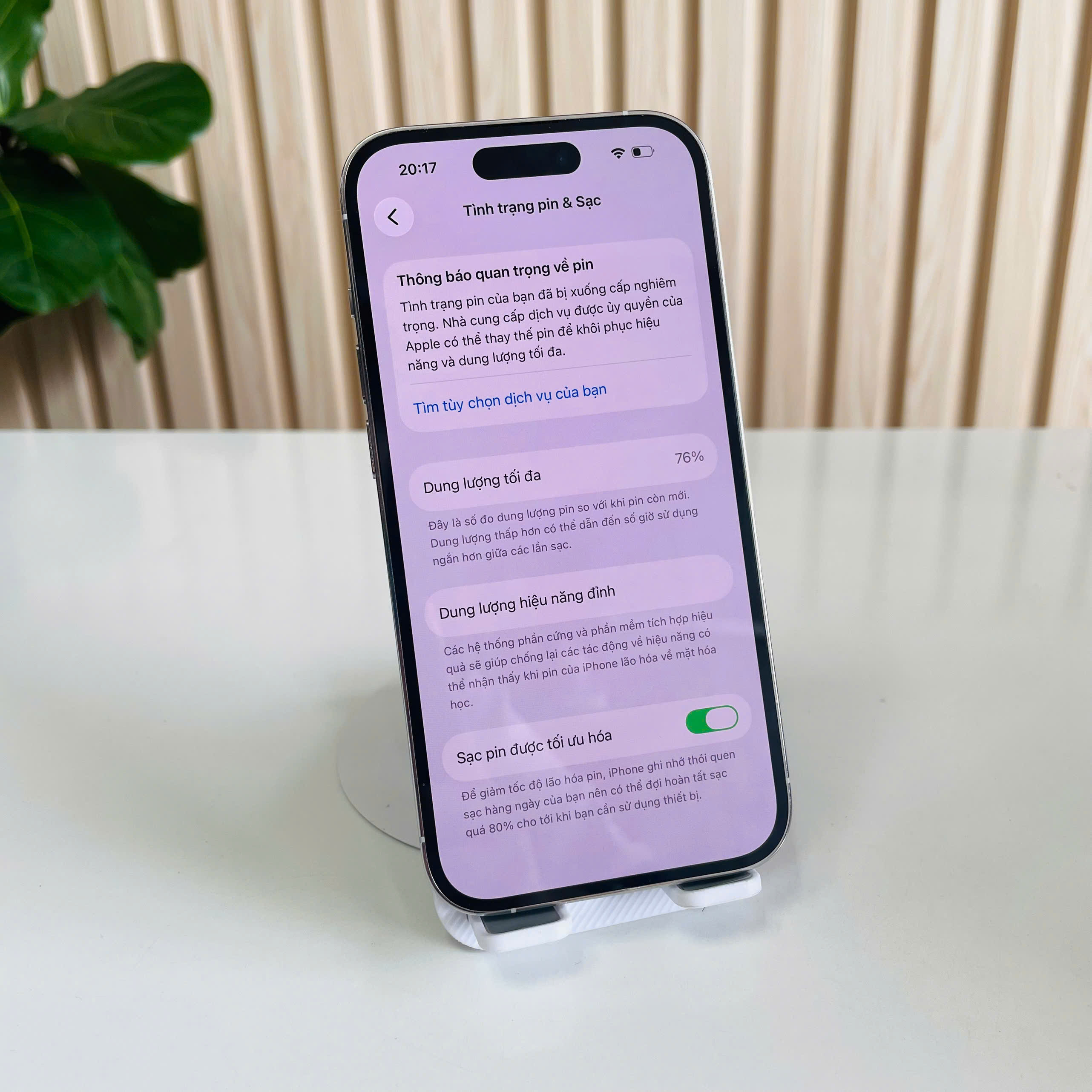 Iphone 14 Pro Mỹ 128GB Trắng Pin 76% Đẹp 98%