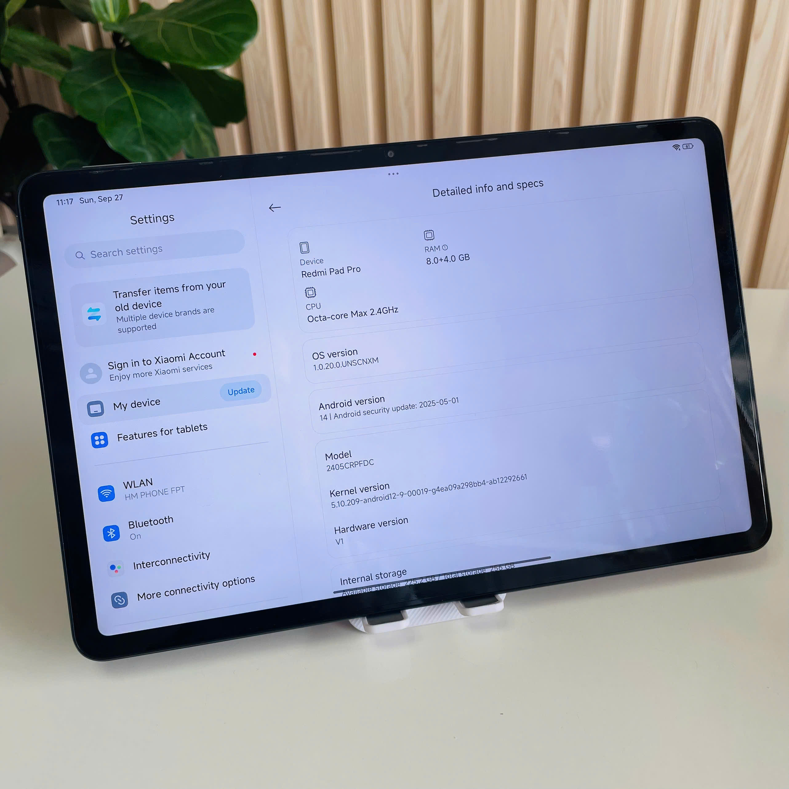Redmi Pad Pro 8/256GB Đen Đẹp 98% Fullbox Sạc 33w