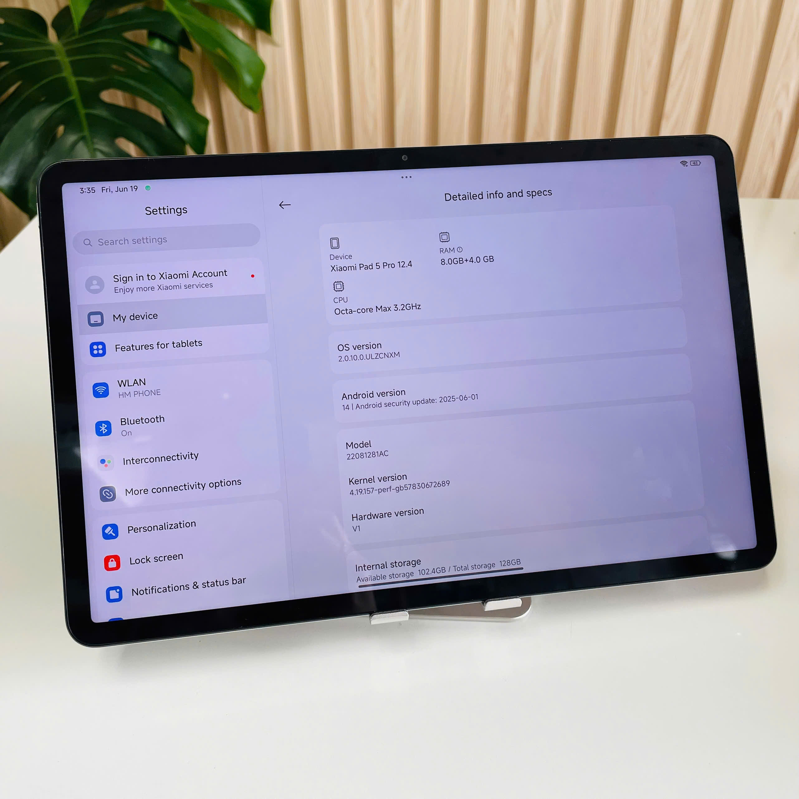 Xiaomi Pad 5 Pro 12.4 8/128GB xanh lá  Đẹp 98%