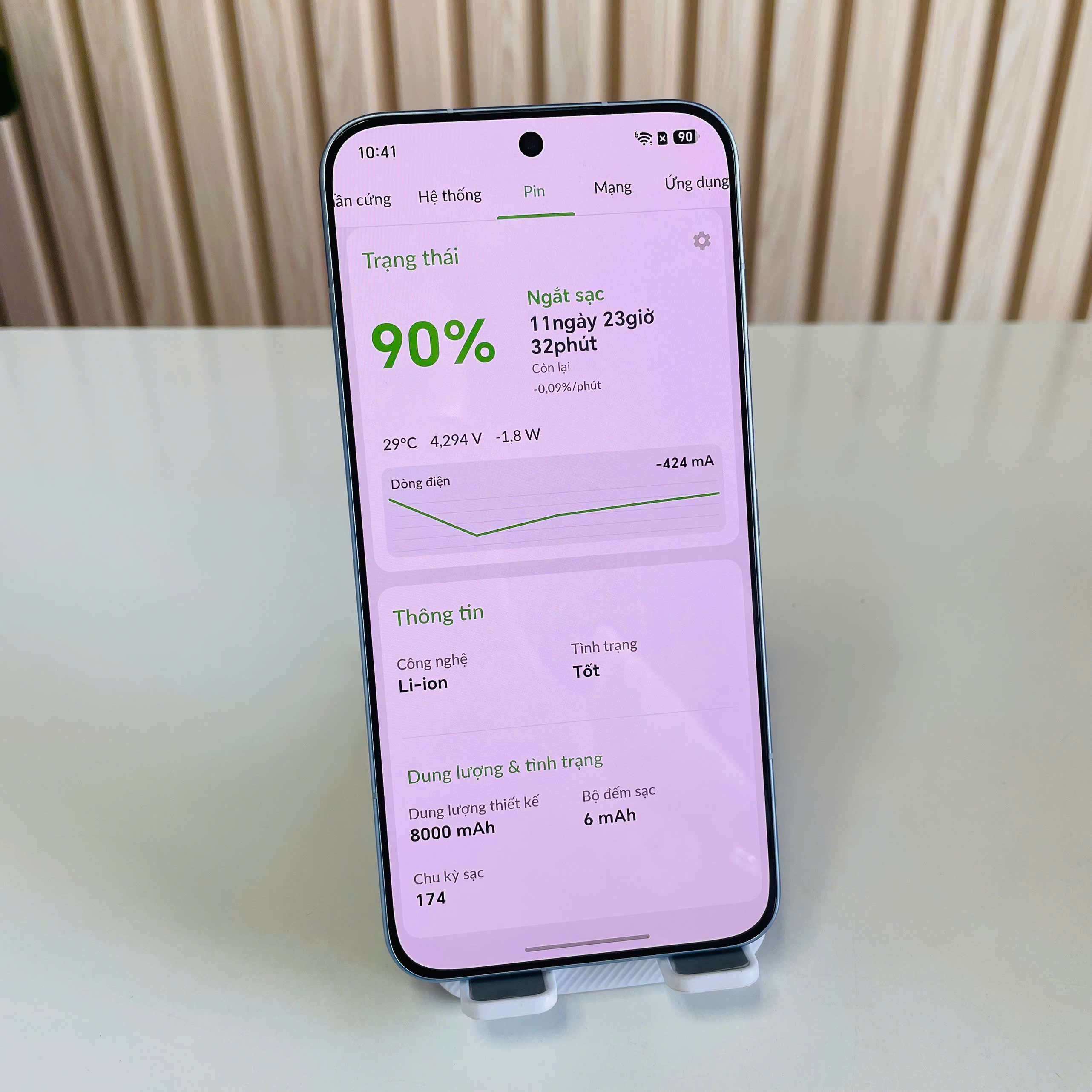 Honor 500 Pro 12/512GB xanh dương Pin 99% Đẹp 99% Box + cốc sạc 80w