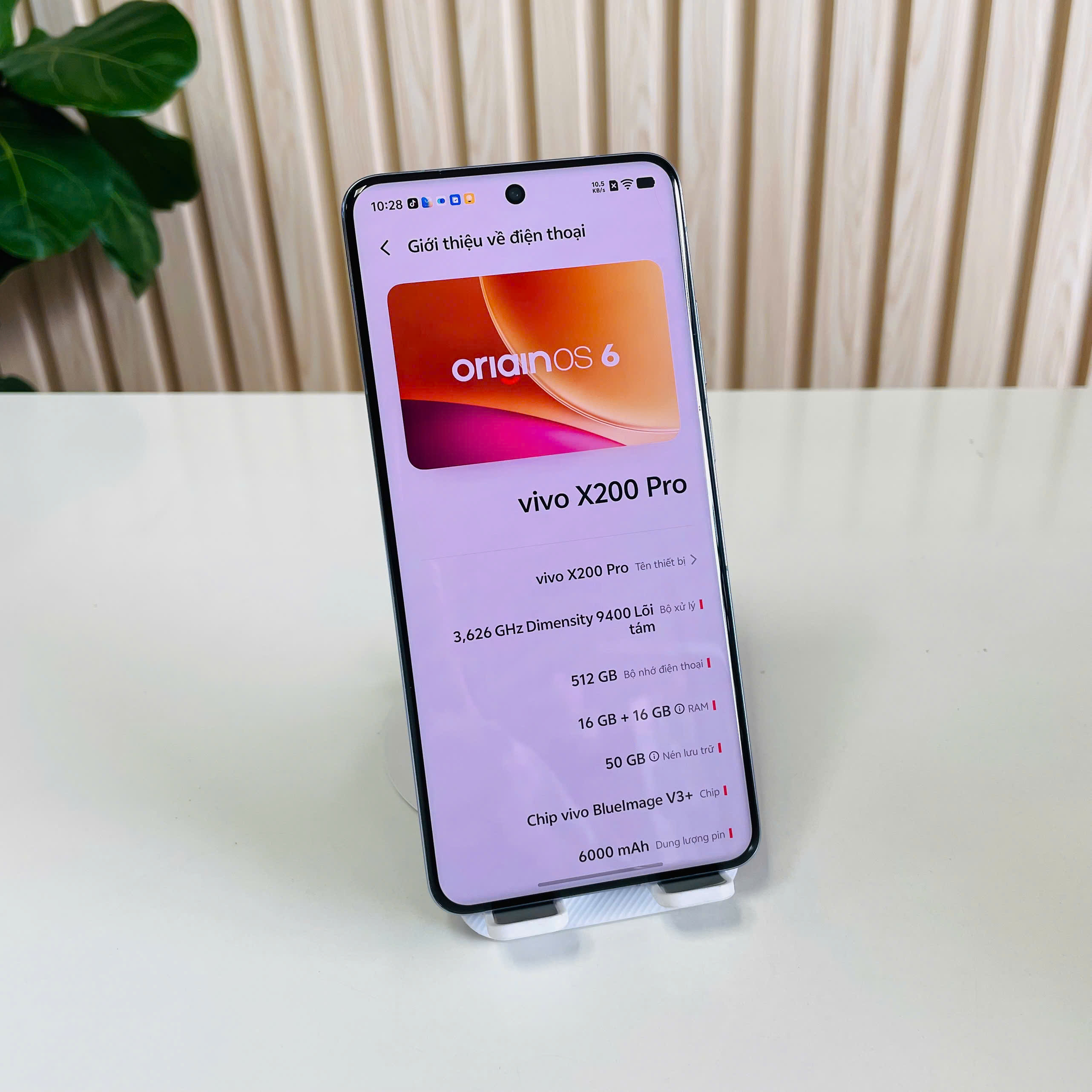Vivo X200 Pro 5G 16/512GB xanh tím Pin 95% Đẹp 98% Kèm sạc 90w