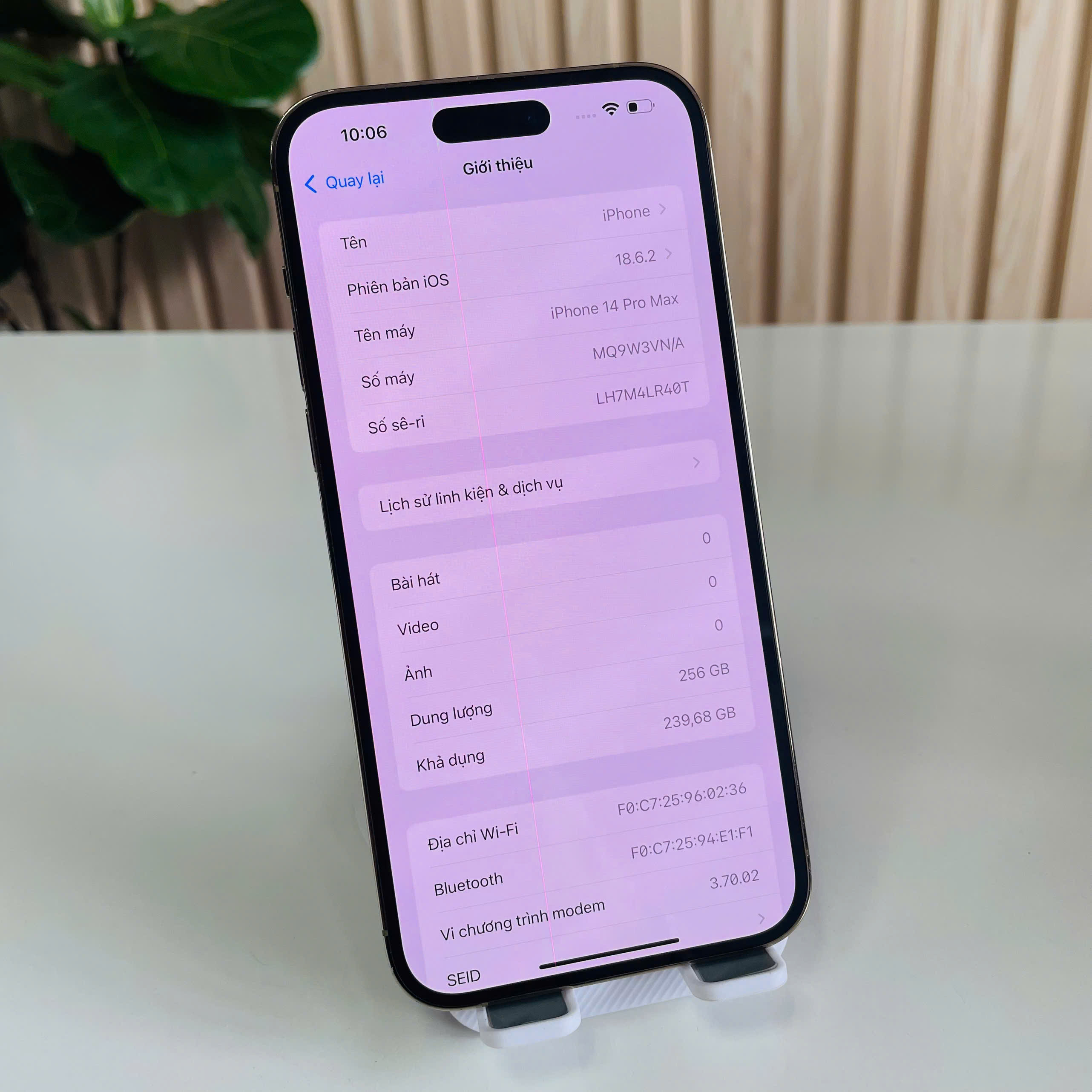 IPhone 14 PRO MAX VIỆT NAM - 256GB Gold Pin 78% Đẹp 98% Màn có 1 Sọc Hồng