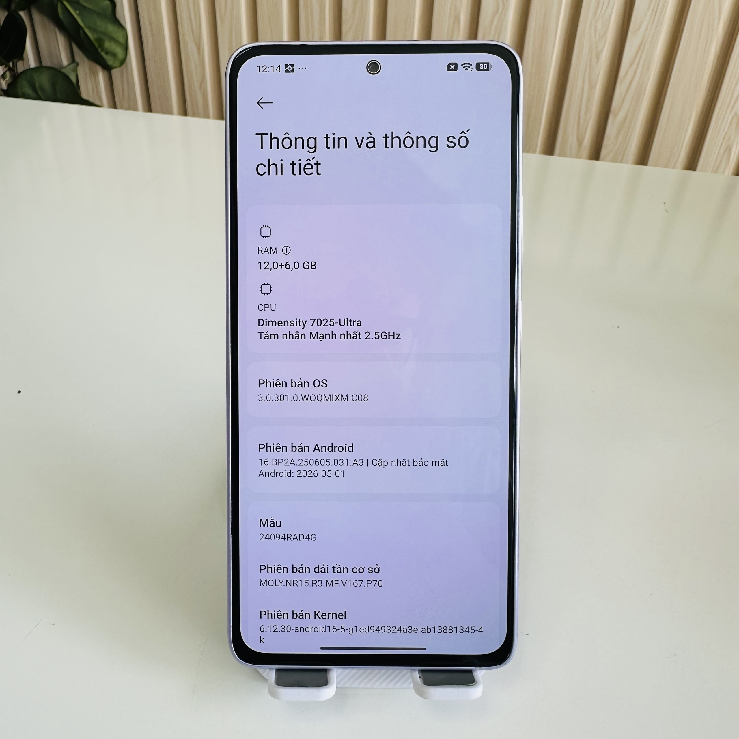 Redmi Note 14 5G Quốc Tế 12/512GB Tím Pin 97 Đẹp 99+ Kèm Sạc 30W