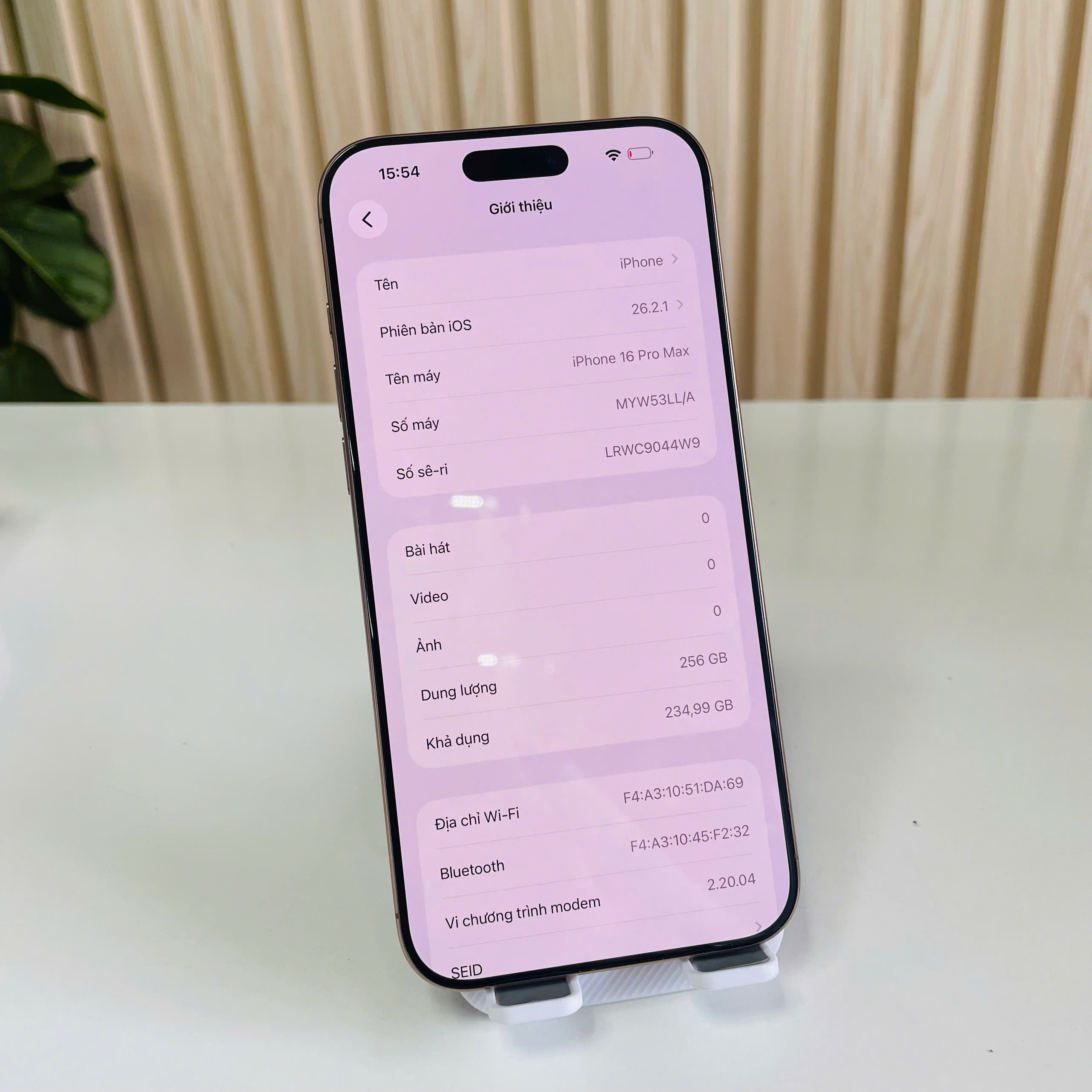 IPHONE 16 PRO MAX QUỐC TẾ – 256GB Sa Mạc Pin 93% Đẹp 98%