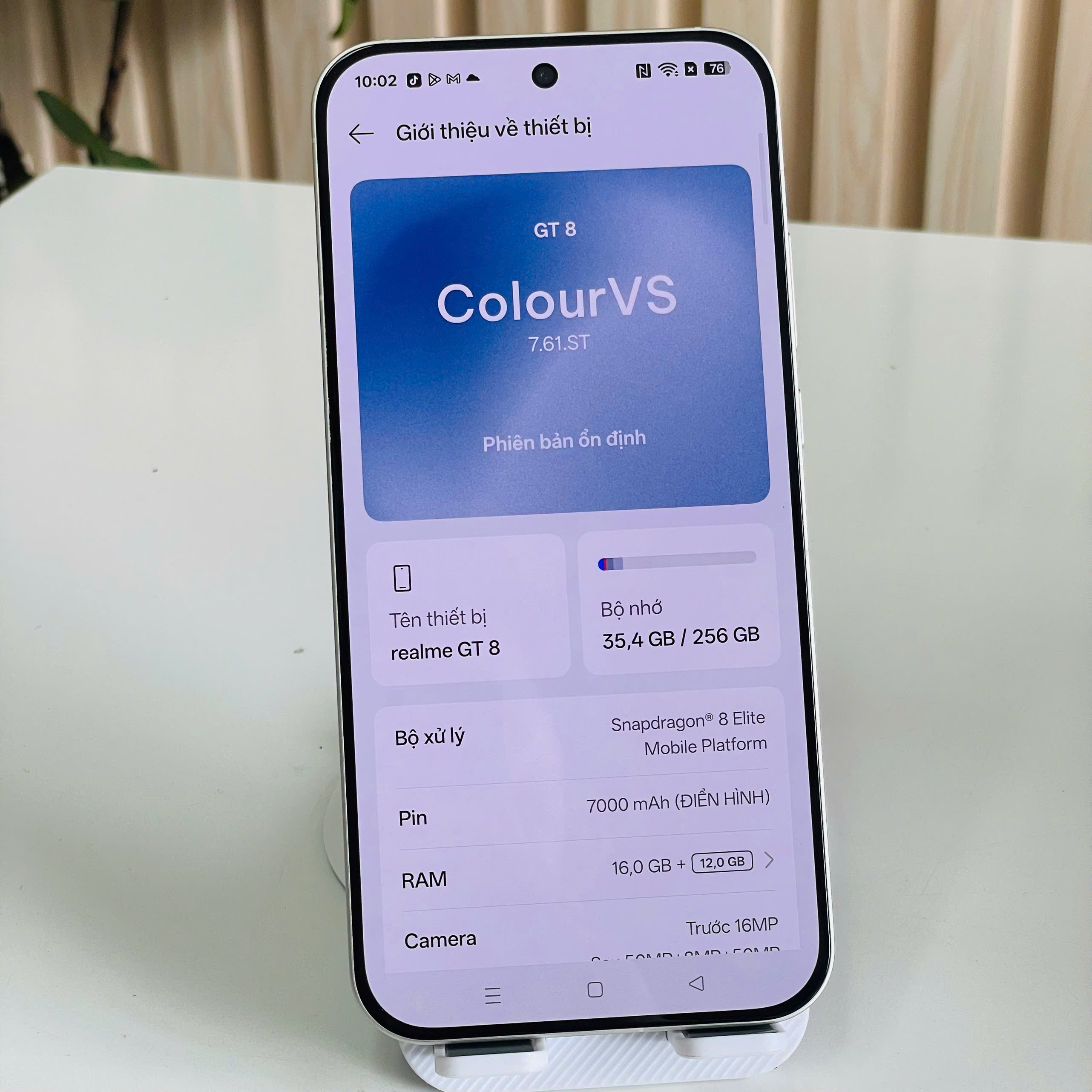 🔥 REALME GT 8 – RAM 16GB /256GB Trắng Đẹp 98% Pin 100%