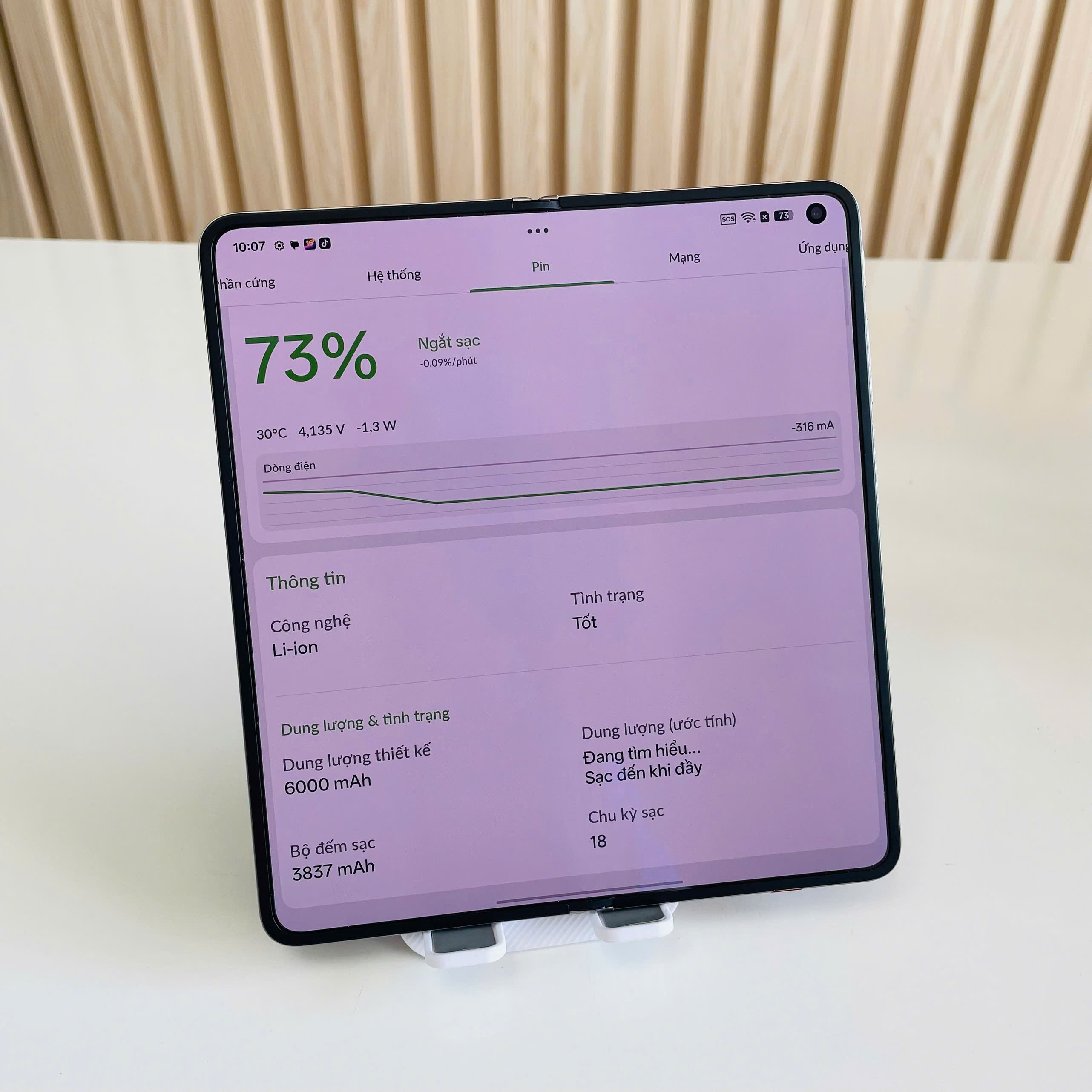 OPPO FIND N6 QUỐC TẾ – 16/512GB Tittian Đẹp 99% Pin 100%