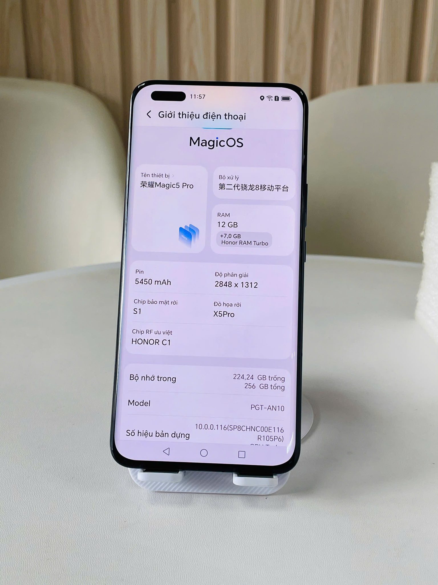 HONOR MAGIC 5 PRO - 12/256GB Màu Đen Đẹp 97% Pin 95%