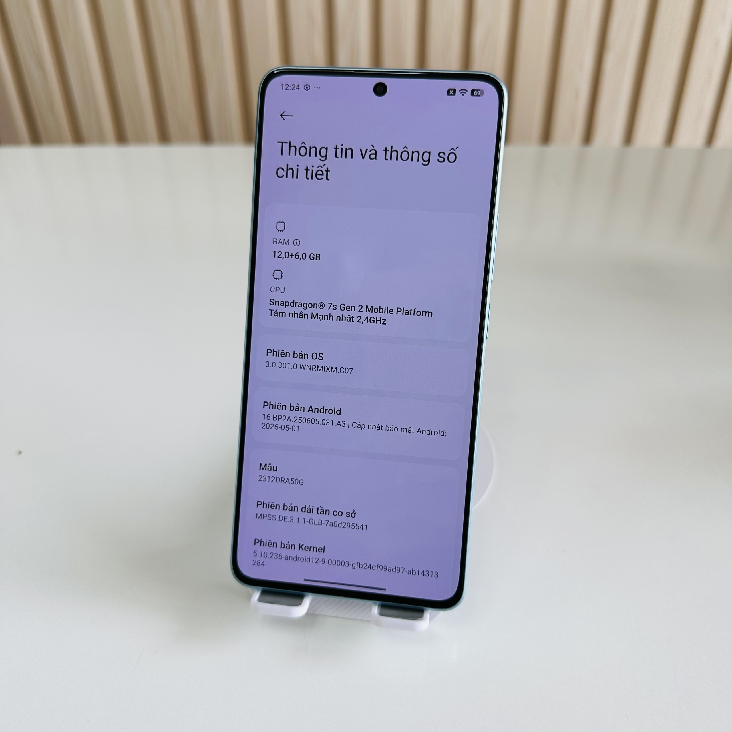 Redmi Note 13 Pro 5G Quốc Tế 12/512GB Đẹp 98+ Xanh Dương kèm sạc 30W