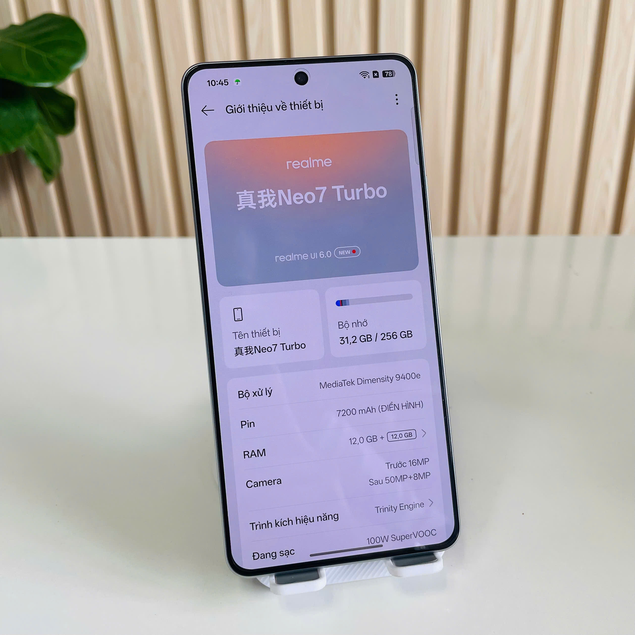 🔥 REALME NEO 7 TURBO – 12/256GB Xám Đẹp 98%