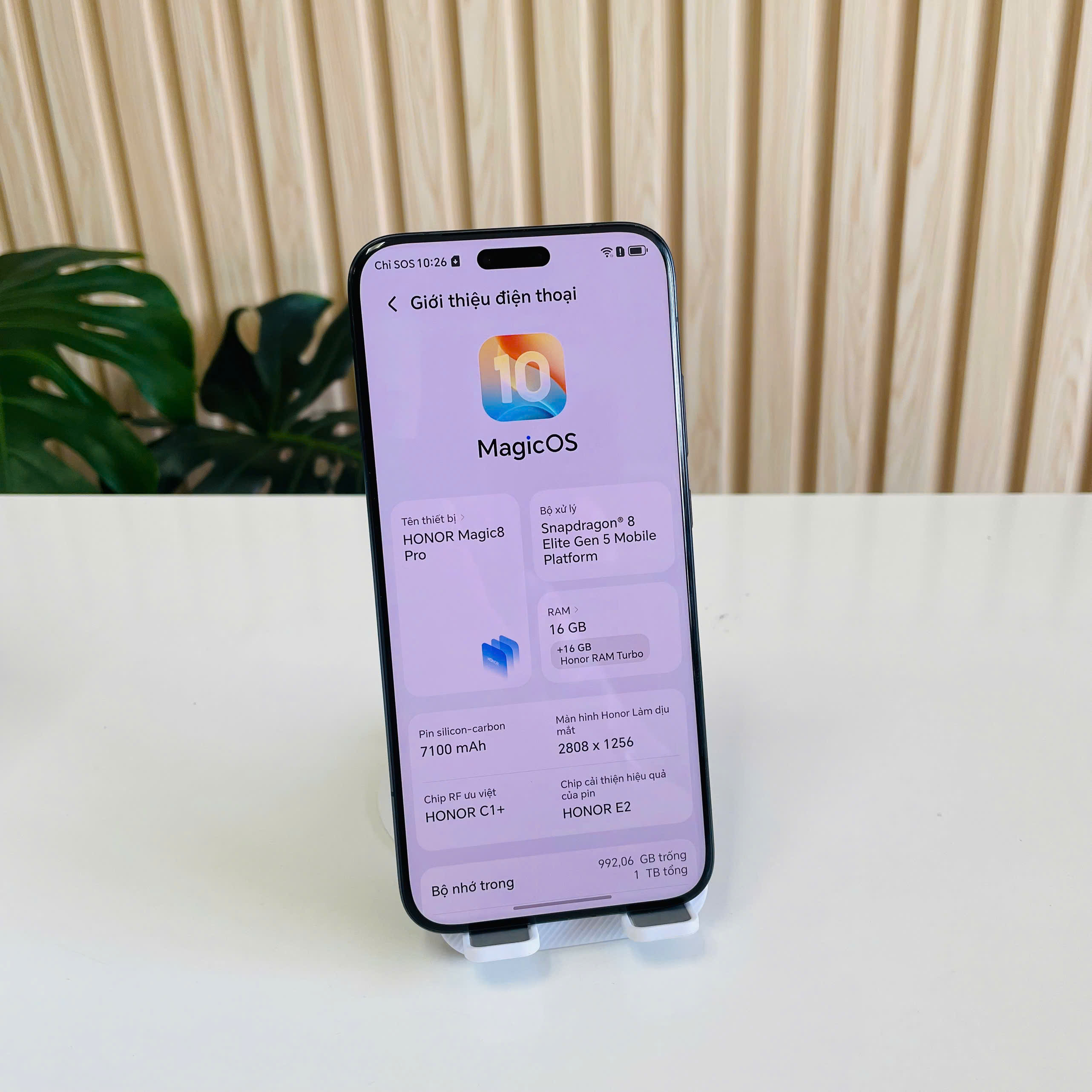 🔥 HONOR MAGIC 8 PRO QUỐC TẾ (16GB/1TB) – SIÊU PHẨM Màu Đen Đẹp 98% Kèm Sạc 30W